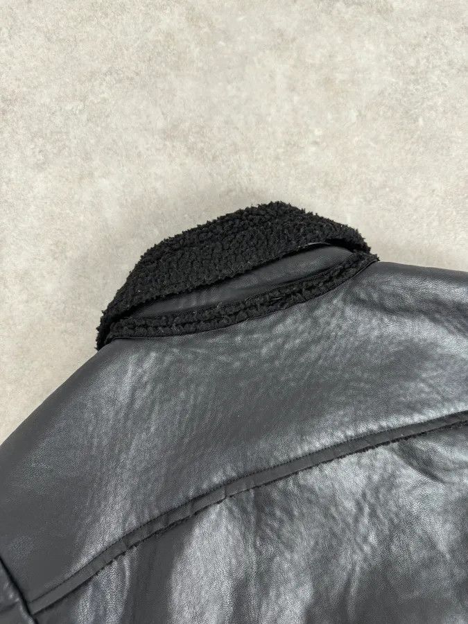 Daniele Alessandrini 2000s Daniele Alessandrini Black Leather Shearling Jacket Size US S / EU 44-46 / 1 - 7 Thumbnail