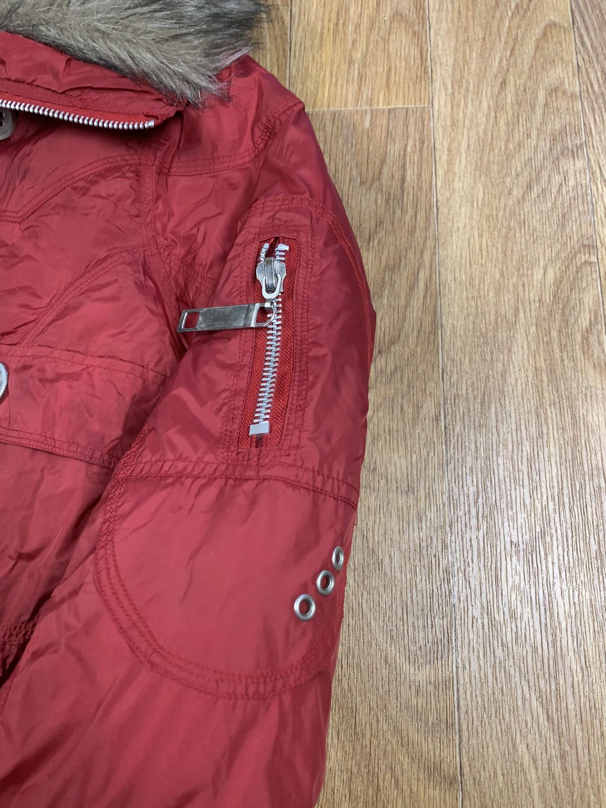 If Six Was Nine VTG IF SIX WAS NINE Style Puffer Bomber Jacket Fur Neck Size S / US 4 / IT 40 - 4 Thumbnail