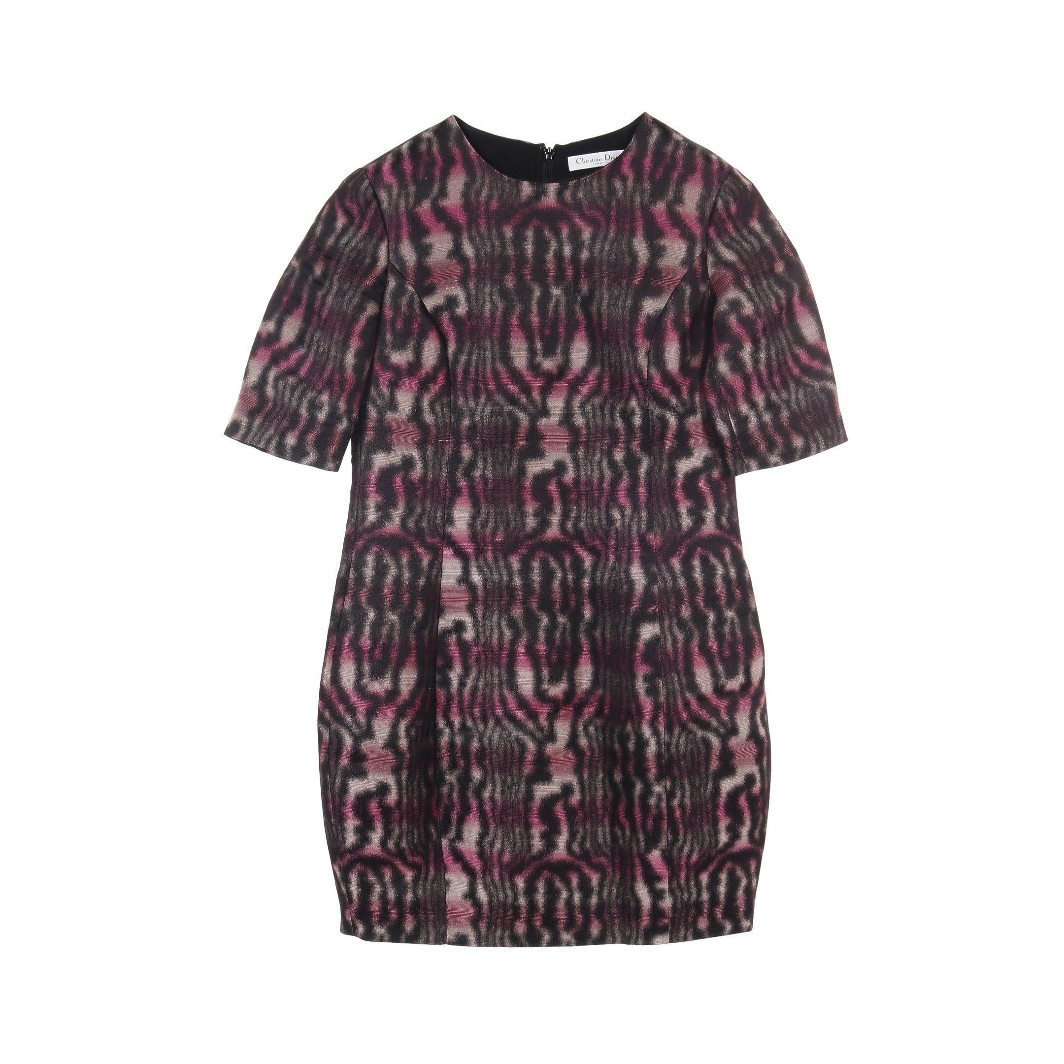 Dior Dior One Piece Stripes Silk Pink Black Size ONE SIZE - 1 Thumbnail