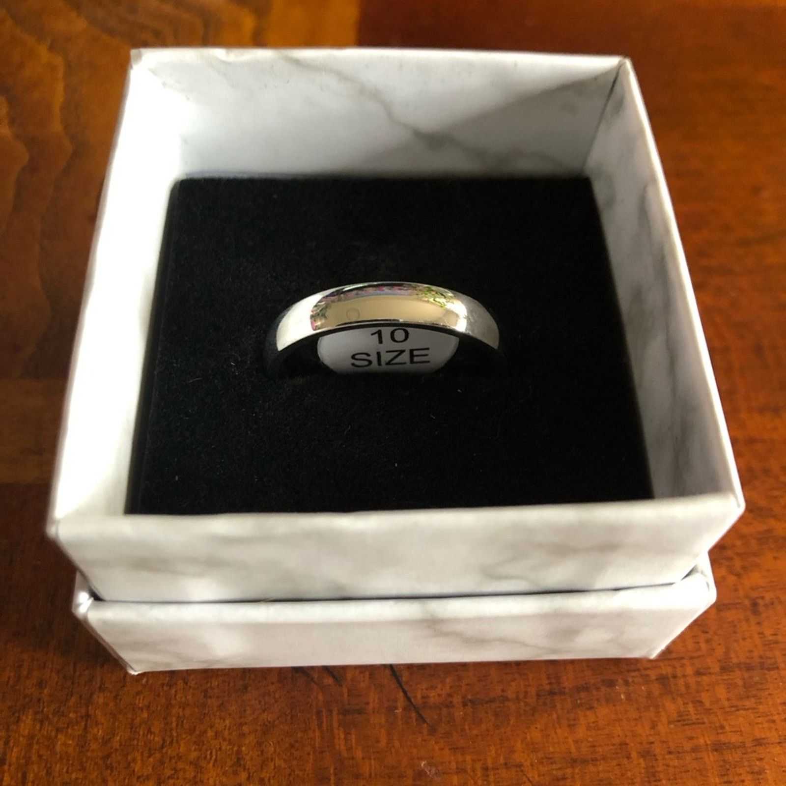 Jewelry Men’s solid 925 sterling silver 4mm classic dome band NWT 10 Size ONE SIZE - 6 Thumbnail