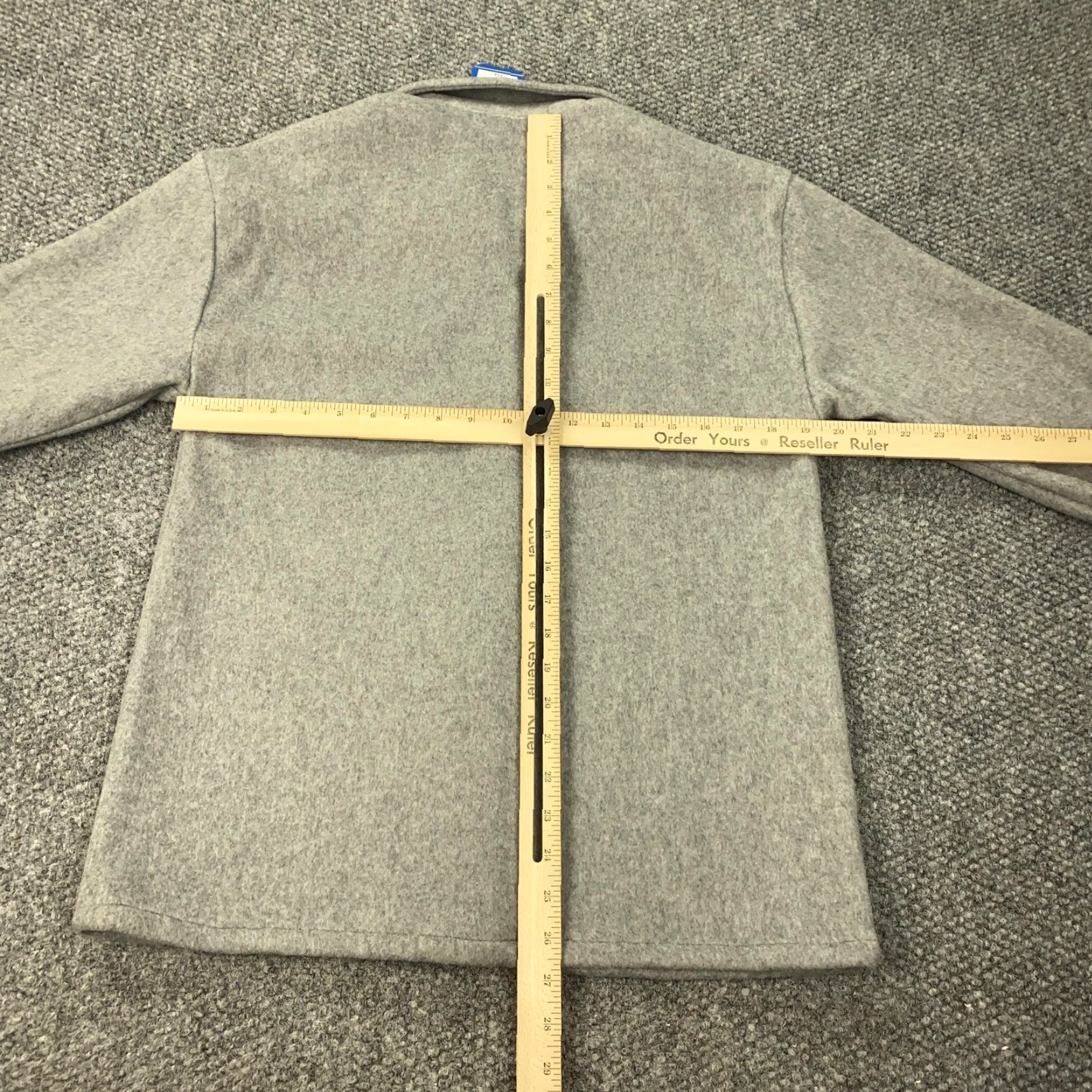 JCPenney HARIBO Shirt Jacket Womens Medium Gray Button Up Fleece Gummy Bear Logo JCPenney Size M / US 6-8 / IT 42-44 - 7 Thumbnail