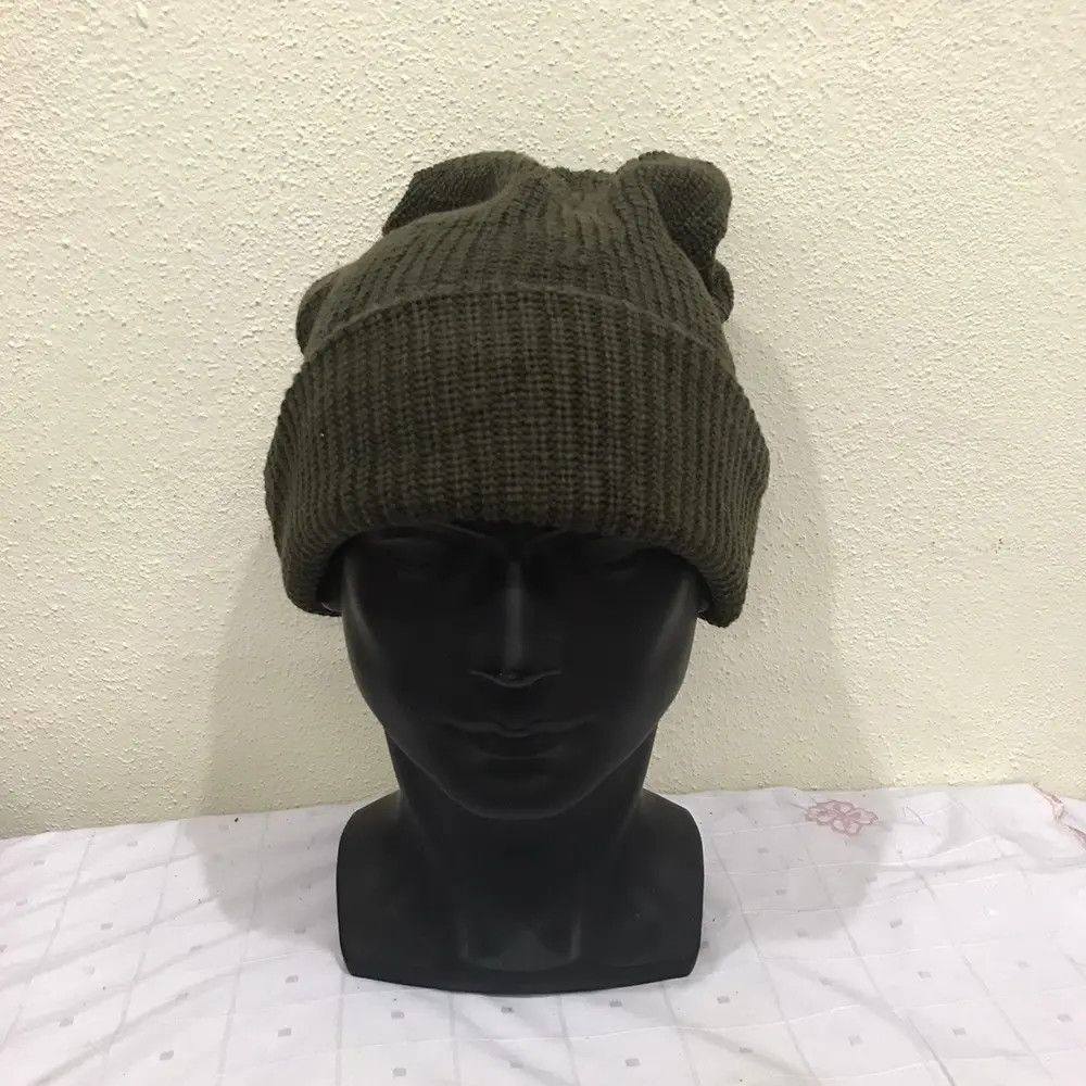 Japanese Brand × Vintage Military Plain Beanie Hat Size ONE SIZE - 3 Thumbnail
