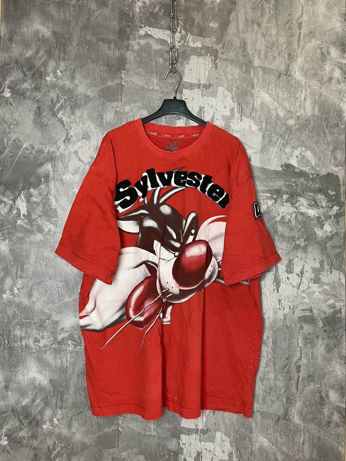 Vintage Y2K Lot 29 Sylvester The Cat Red T-Shirt Size US XXL / EU 58 / 5 - 1 Thumbnail