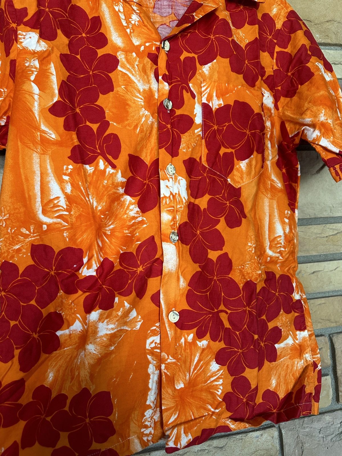 Vintage Vintage 60s California Hawaiian Floral Button Up Shirt Size US L / EU 52-54 / 3 - 5 Thumbnail