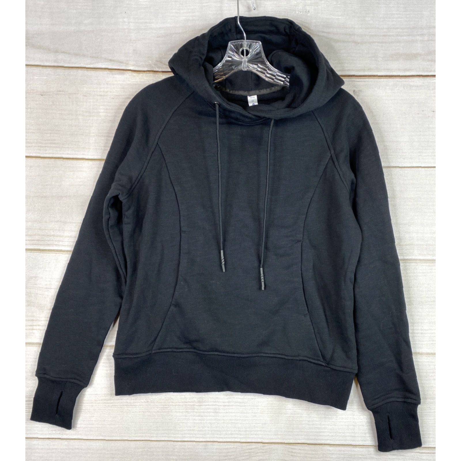 Vintage CRZ YOGA Hoodie Womens 00 Black Pullover Sweatshirt Long Sleeve Crew Neck Activewear Yoga Size XXS / US 00 / IT 34 - 2 Thumbnail
