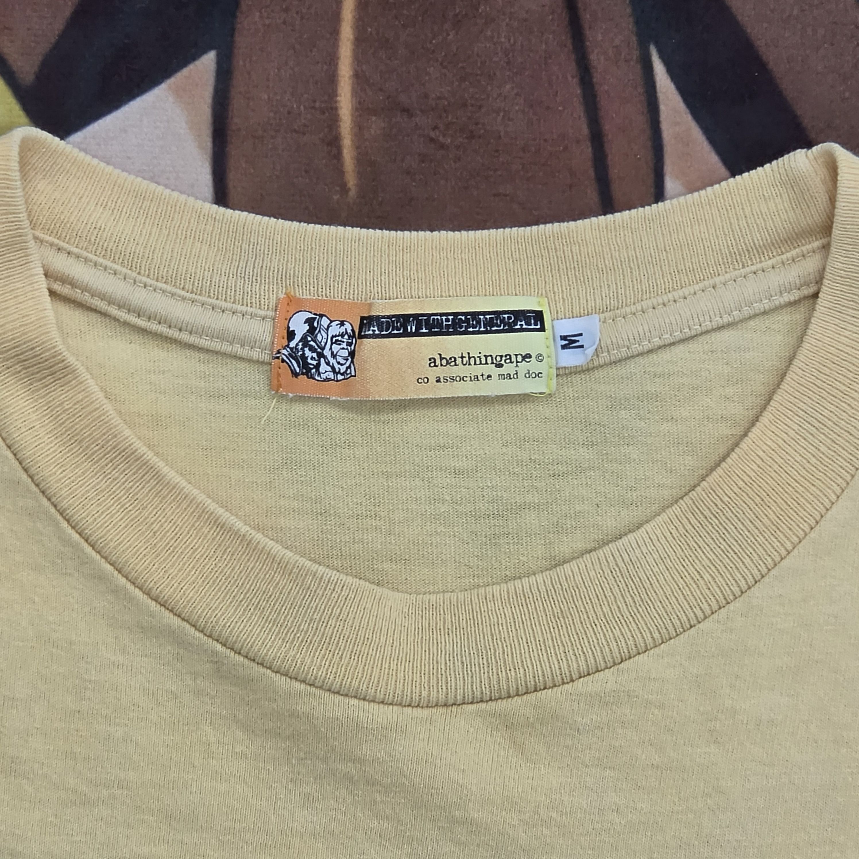 Bape BAPE Men's Orange and Yellow T-shirt Size US M / EU 48-50 / 2 - 5 Thumbnail