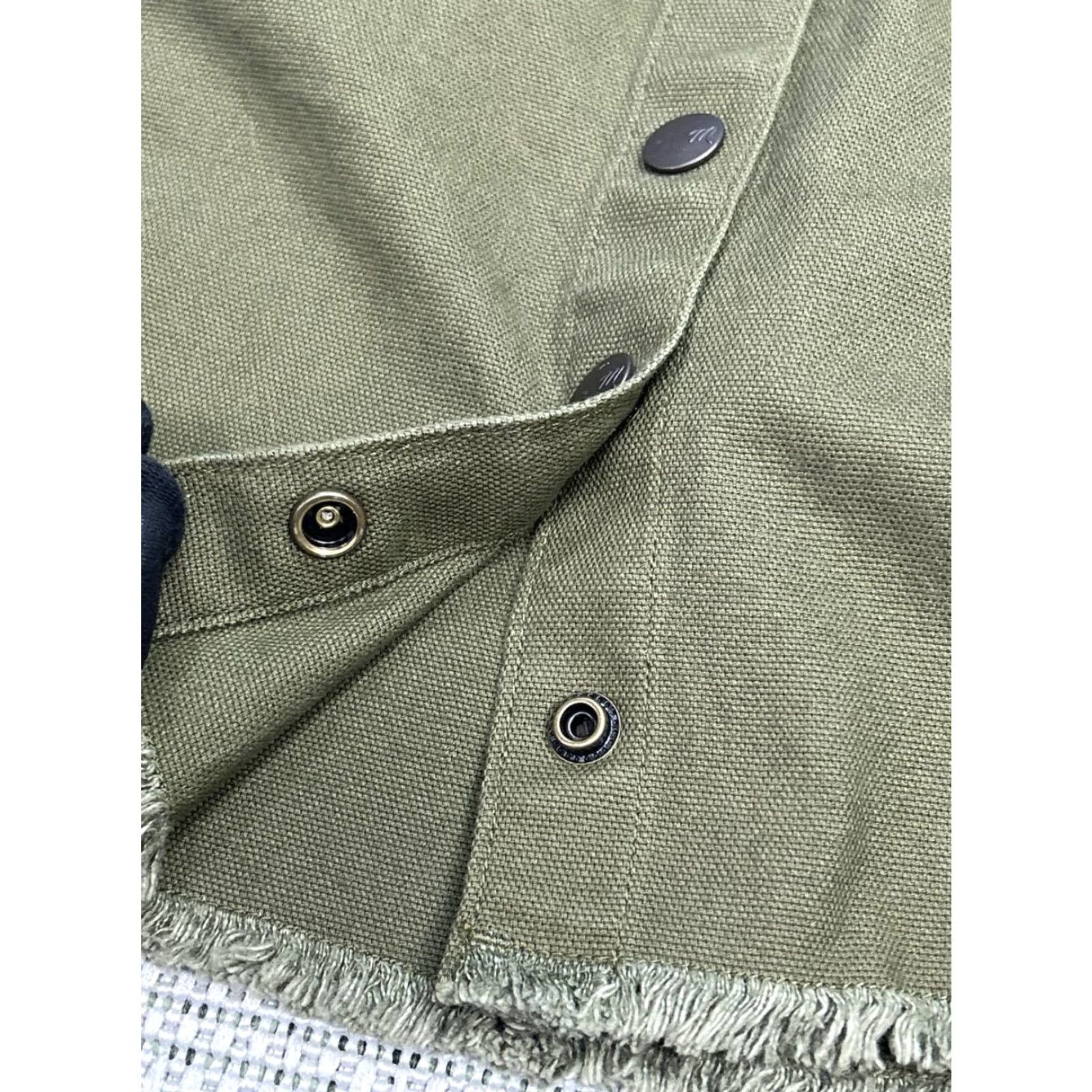 Madewell Madewell Skirt A-Line Womens 2 Green Cotton Stretch Denim Snap Front New Size 26" / US 2 / IT 38 - 3 Thumbnail