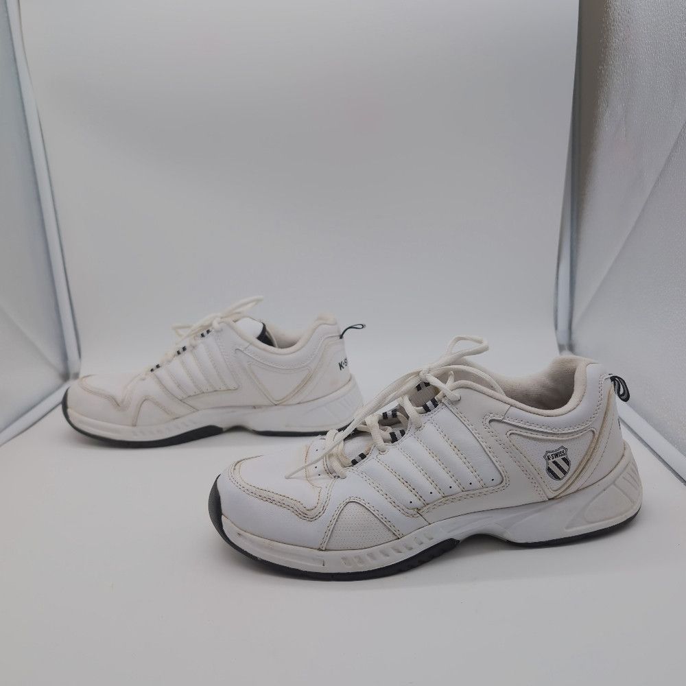 K-Swiss K Swiss Sz 10 02476125 LOW White Men's Athletic Sneakers Size US 10 / EU 43 - 6 Thumbnail