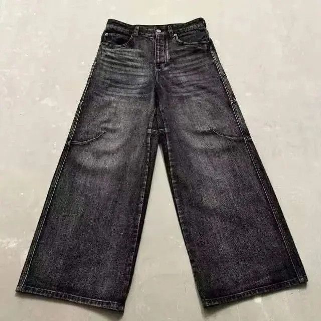 Japanese Brand Vintage embroidered jeans men's tide street relaxed Size US 32 / EU 48 - 4 Thumbnail