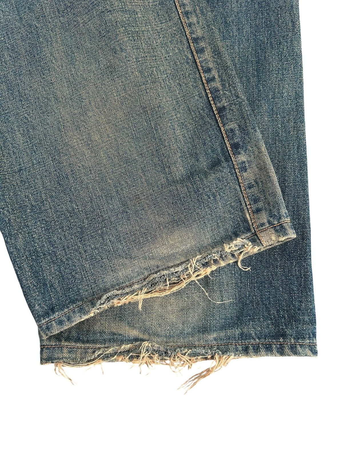 Kapital Thrashed Vintage Edwin 505X Selvedge Rusty Denim Jeans Size US 31 - 13 Thumbnail