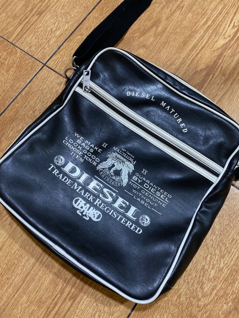 Diesel Bags Diesel black big logo Vintage Streetwear Y2K Size ONE SIZE - 5 Thumbnail