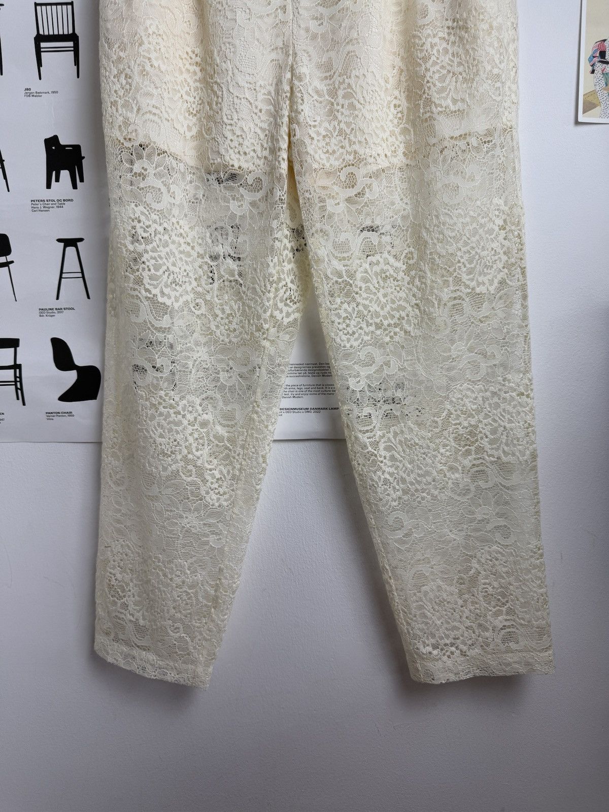 Designer × Ganni Ganni crochet festival summer pants S designer luxury trend Size 30" / US 8 / IT 44 - 4 Thumbnail