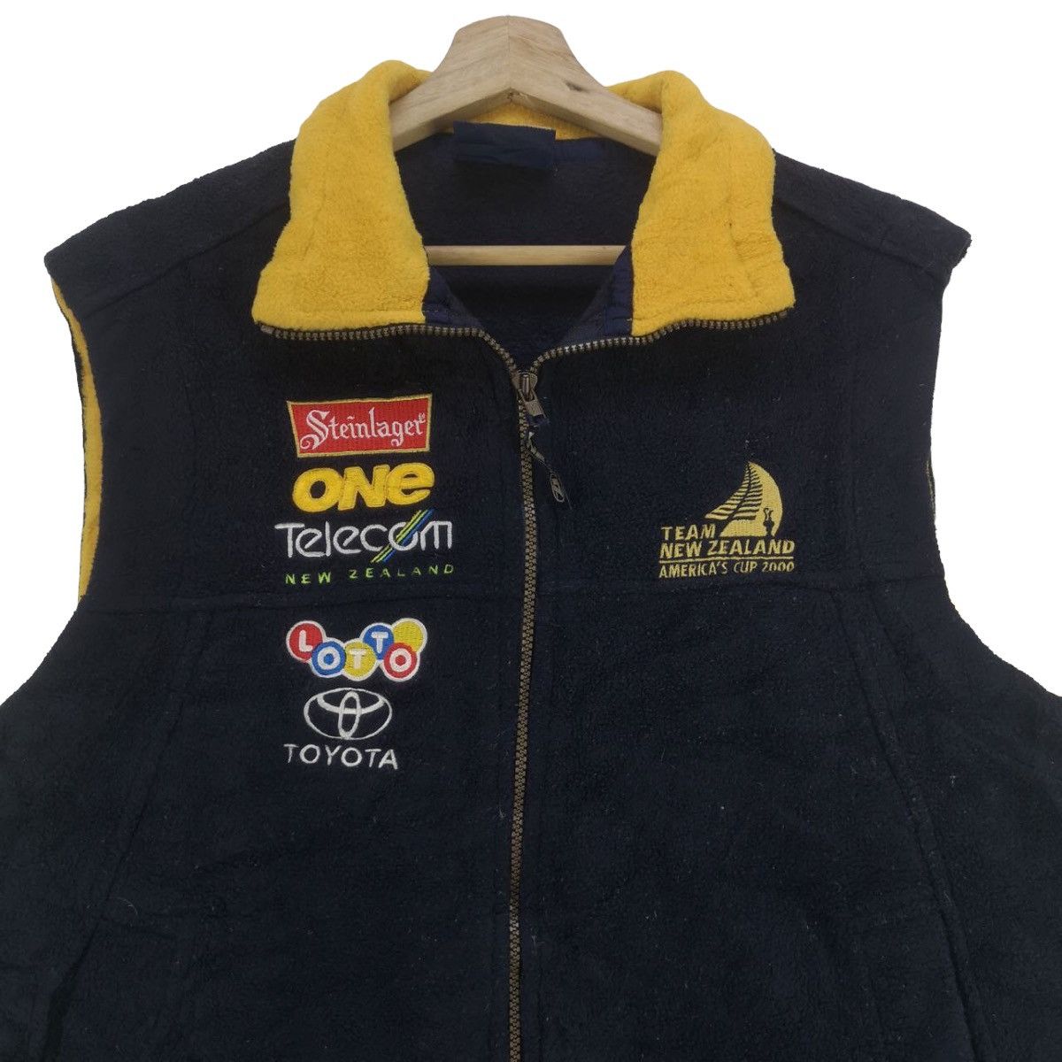 Canterbury of New Zealand 🔥Vintage New Zealand Steinlager Fleece Vest Jacket Size US M / EU 48-50 / 2 - 3 Thumbnail