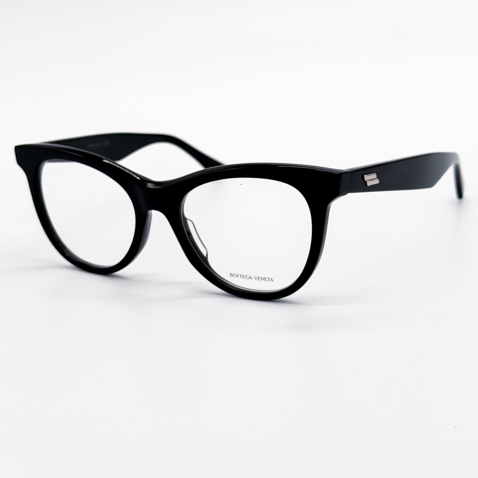 Bottega Veneta NEW BOTTEGA VENETA EYEGLASSES BV1064O 001 ROUND BLACK WOMEN Size ONE SIZE - 2 Thumbnail