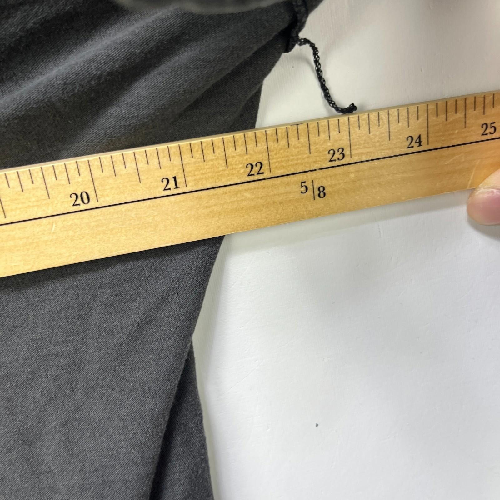Fruit Of The Loom Vintage Faded Black Single Stitch Inside Out T Shirt Blank Size US XL / EU 56 / 4 - 9 Thumbnail