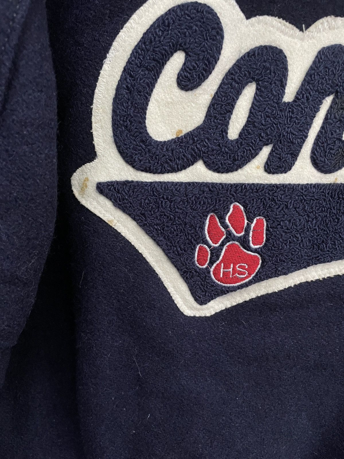 Delong Rare Design Vintage Brand Delong Wool Hoodie Varsity 1980s Size US L / EU 52-54 / 3 - 10 Thumbnail