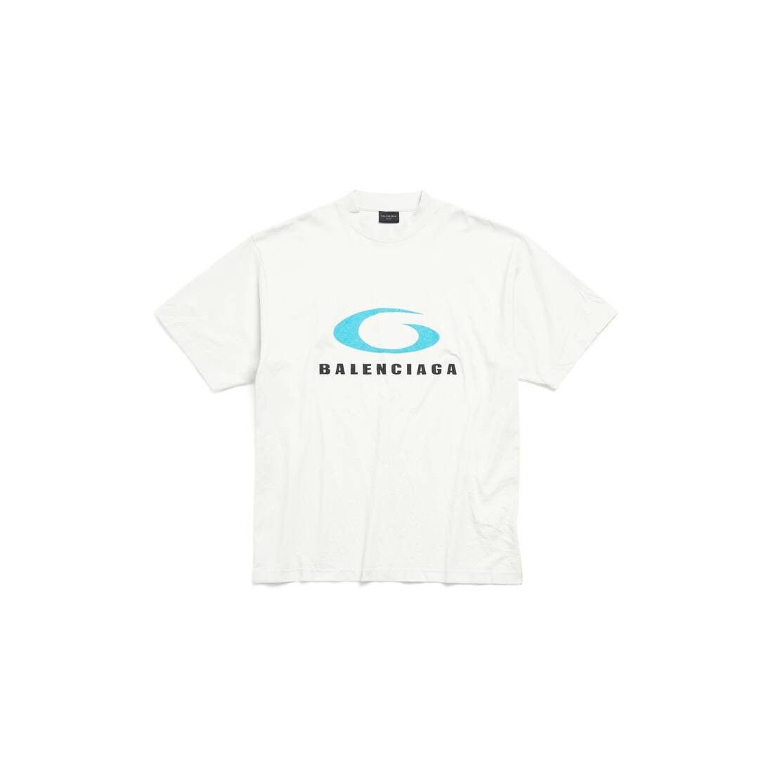 Balenciaga o1s1wg110825 Dup / Loop Sports Icon T-Shirt Medium Fit Size US XXS / EU 40 - 1 Thumbnail