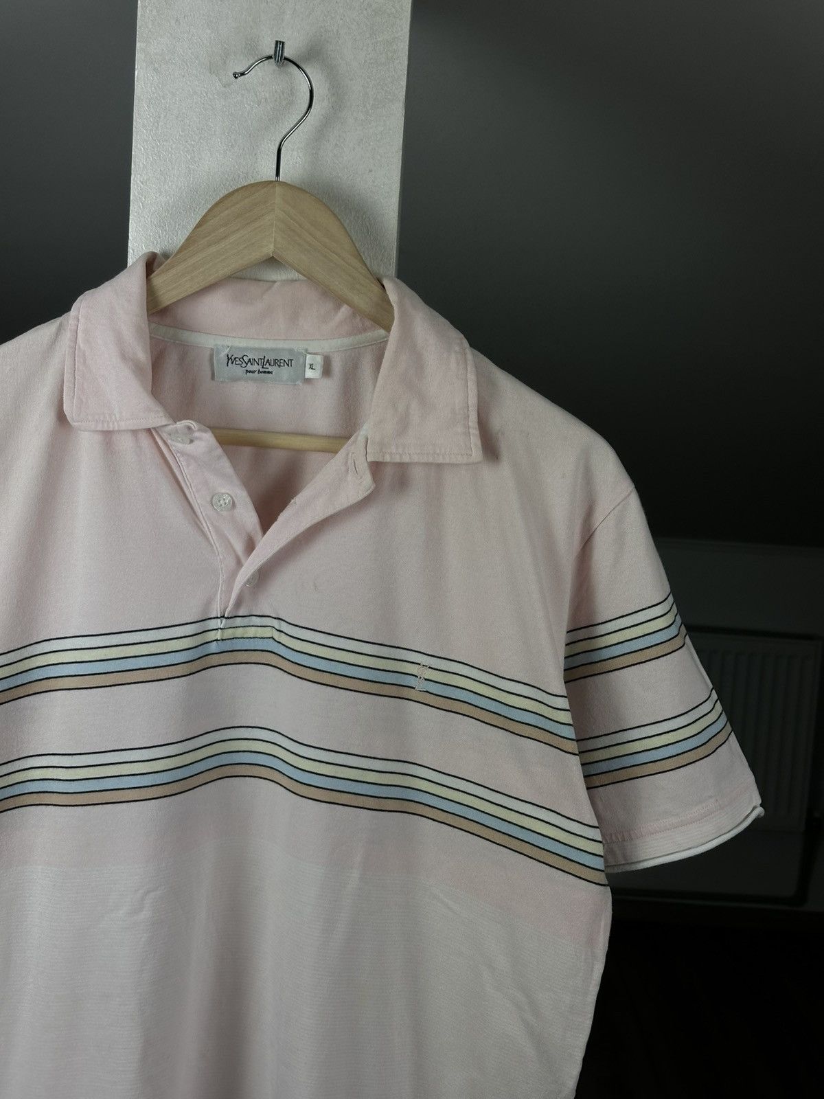 Yves Saint Laurent YSL Yves Saint Laurent Vintage Luxury Designer Logo Tee Size US XL / EU 56 / 4 - 3 Thumbnail