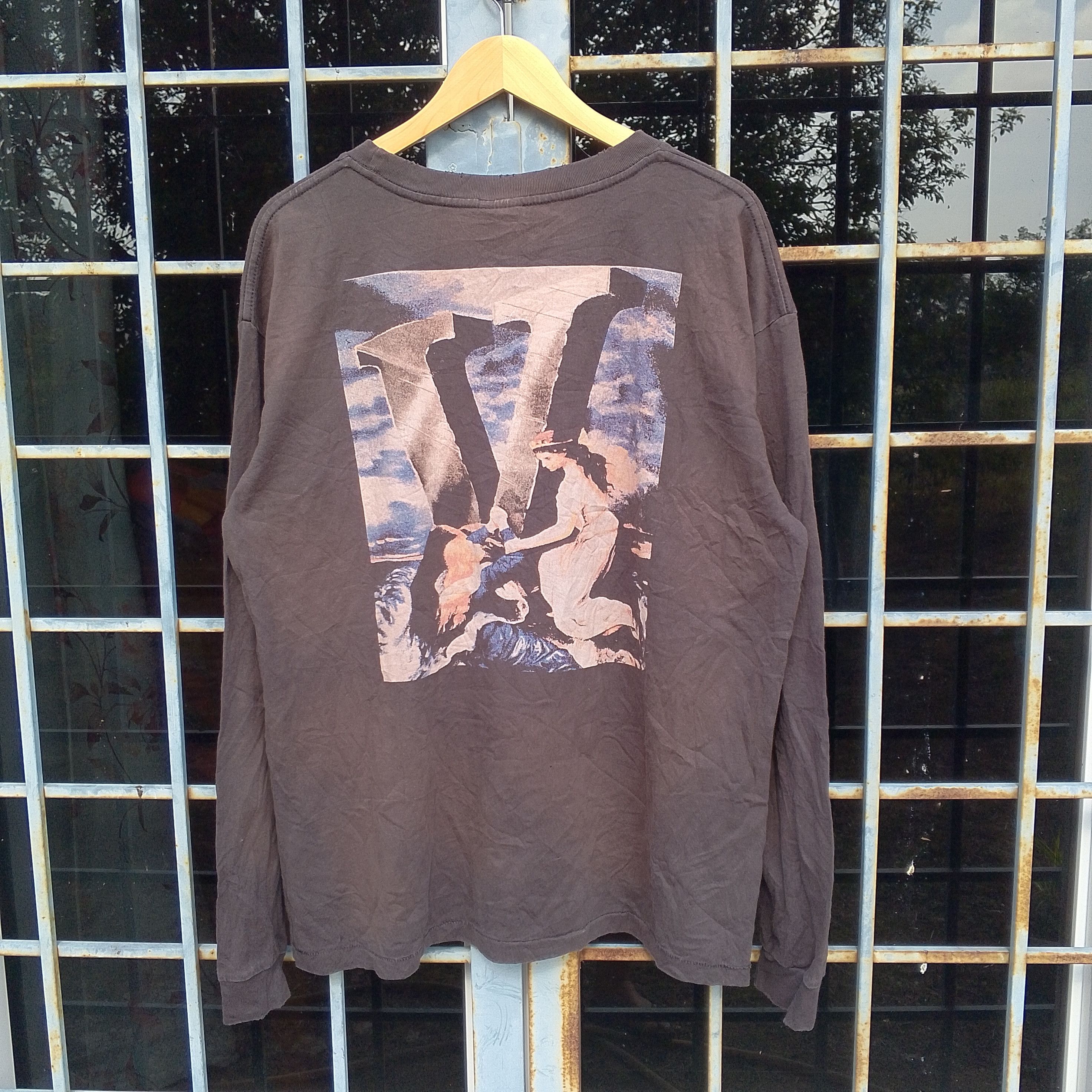 Saint Michael Saint Michael x Vlone Distressed Long Sleeve Tee Size US XL / EU 56 / 4 - 1 Thumbnail
