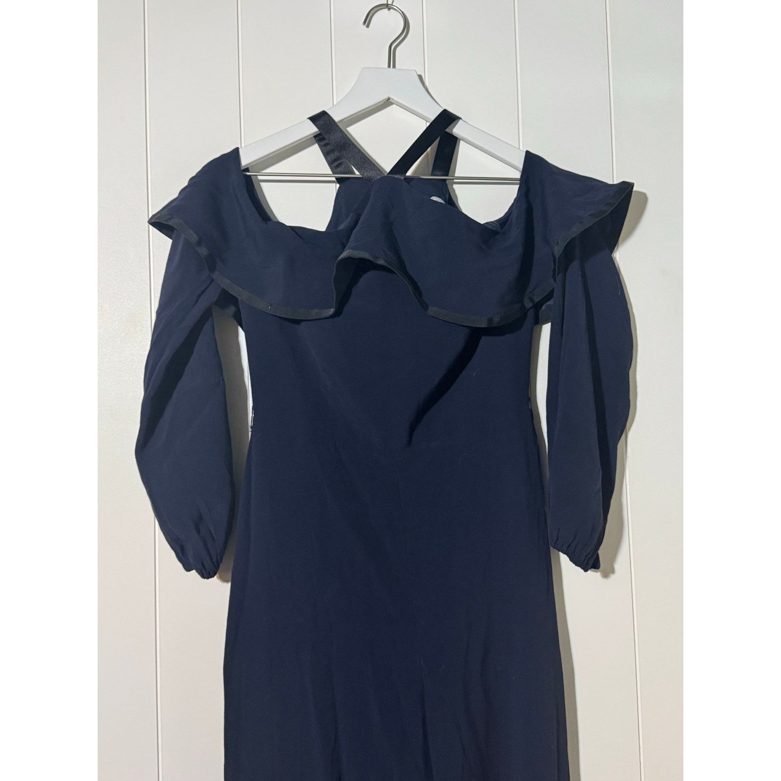 ALEXIS Alexis Nola · Large · Halter Jumpsuit · Cutout Shoulder Navy Size 34" / US 12 / IT 48 - 3 Thumbnail
