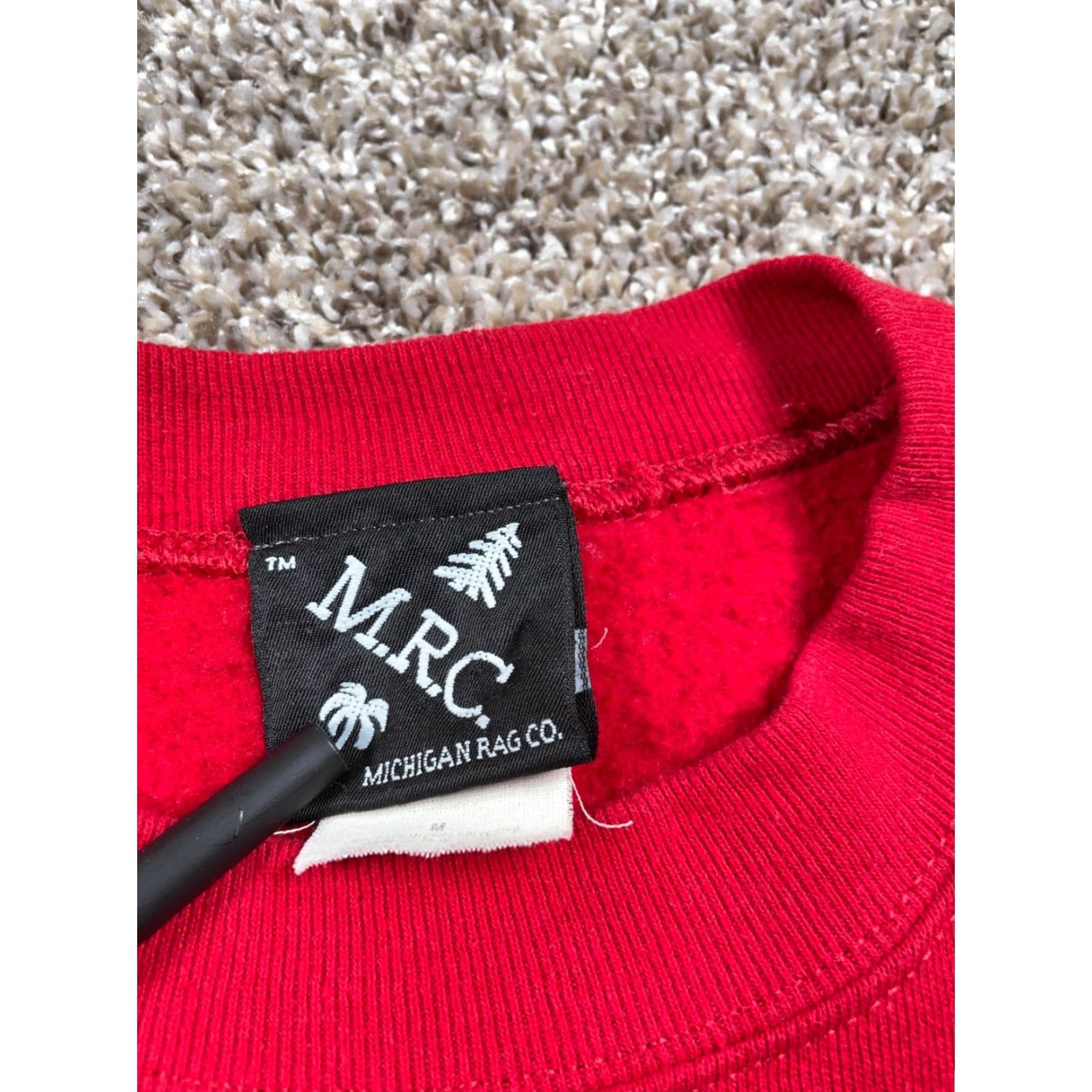 Vintage VINTAGE Michigan Rag Co. Snowflake Sweatshirt Adult Medium Red Christmas Holiday Festive Size M / US 6-8 / IT 42-44 - 3 Thumbnail