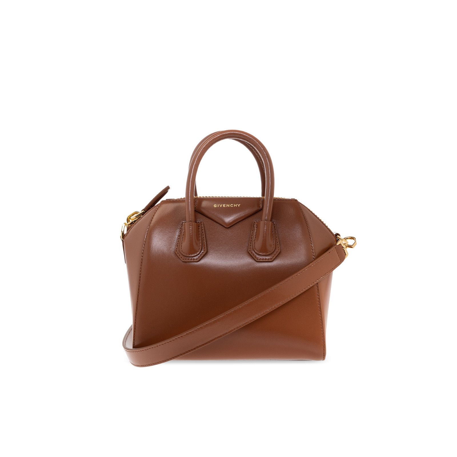 Givenchy GIVENCHY Antigona Mini Caramel Brown Handbag New And Authent Size ONE SIZE - 1 Thumbnail
