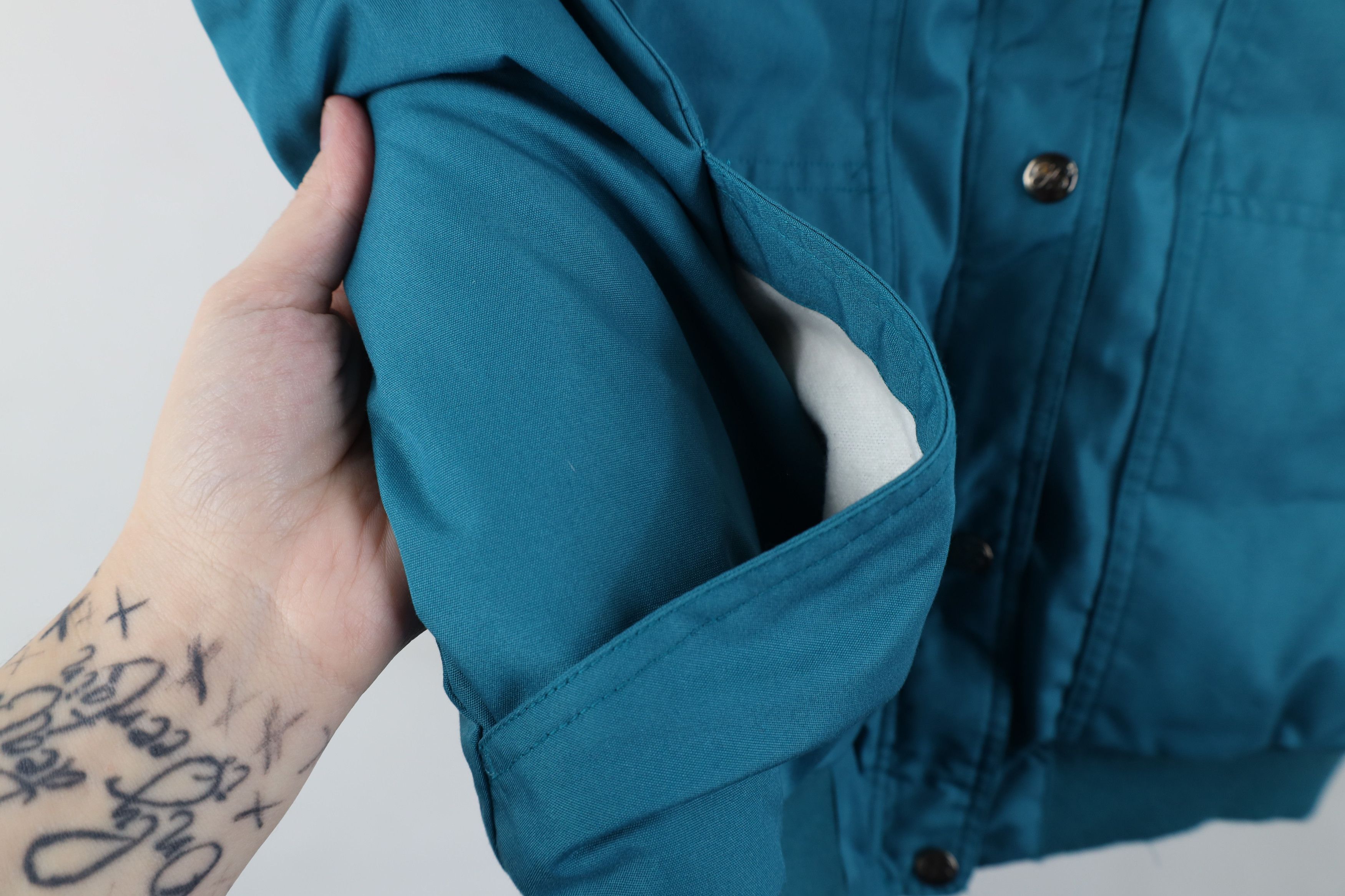 Eddie Bauer Vintage 90s Eddie Bauer Goose Down Puffer Vest Jacket Teal Size L / US 10 / IT 46 - 6 Thumbnail