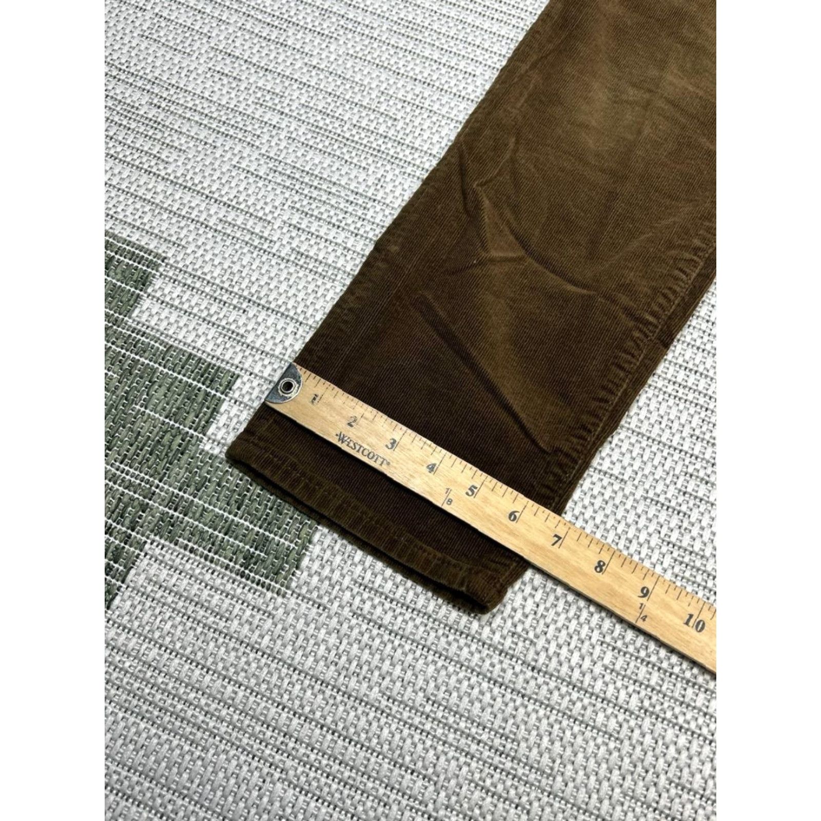 Todd Snyder Todd Snyder New York Corduroy Pants Mens 31 Brown Stretch Mid Rise Straight Leg Size US 31 - 3 Thumbnail