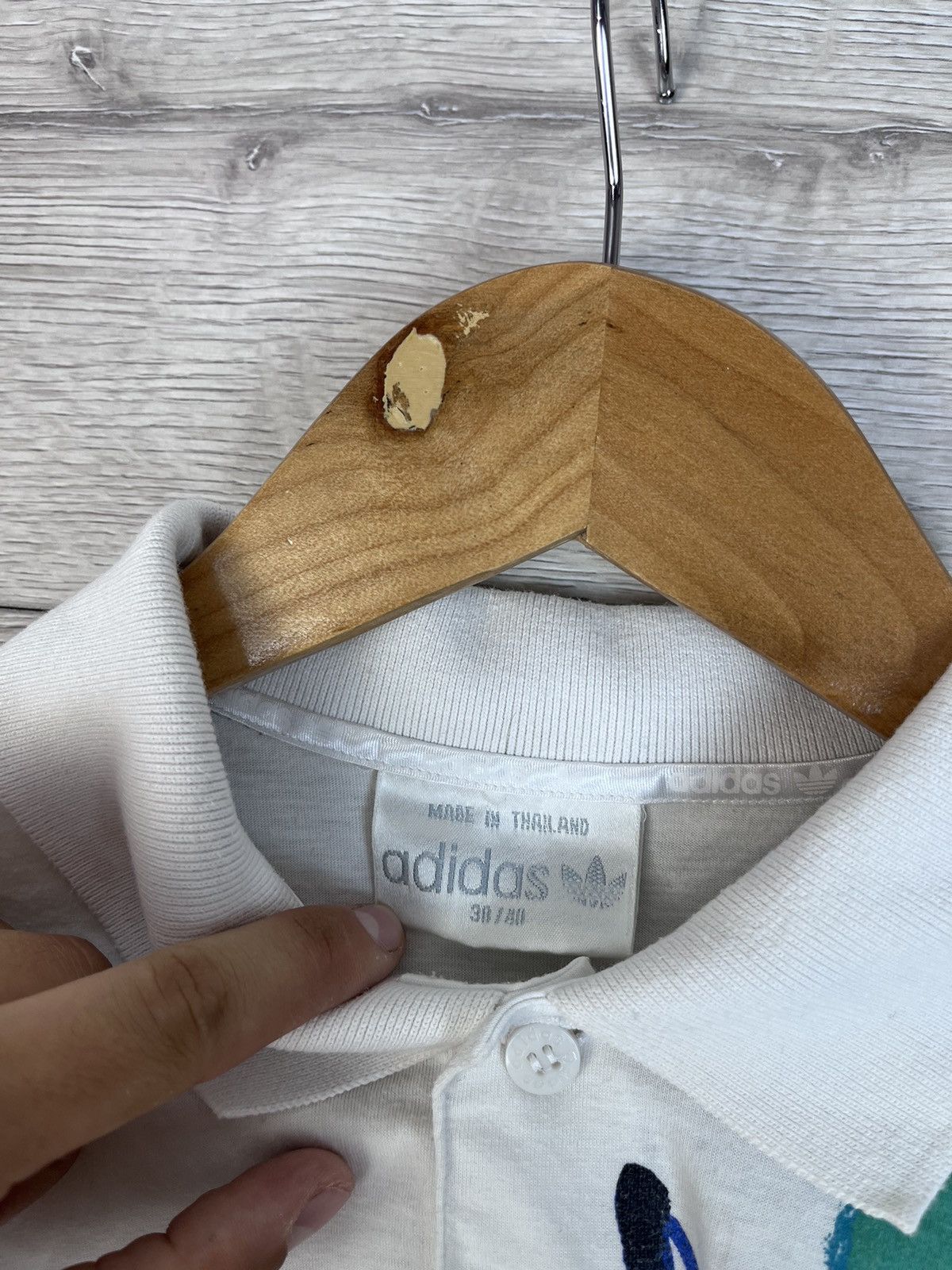 Adidas Vintage men’s polo Adidas 90s Size US S / EU 44-46 / 1 - 8 Thumbnail