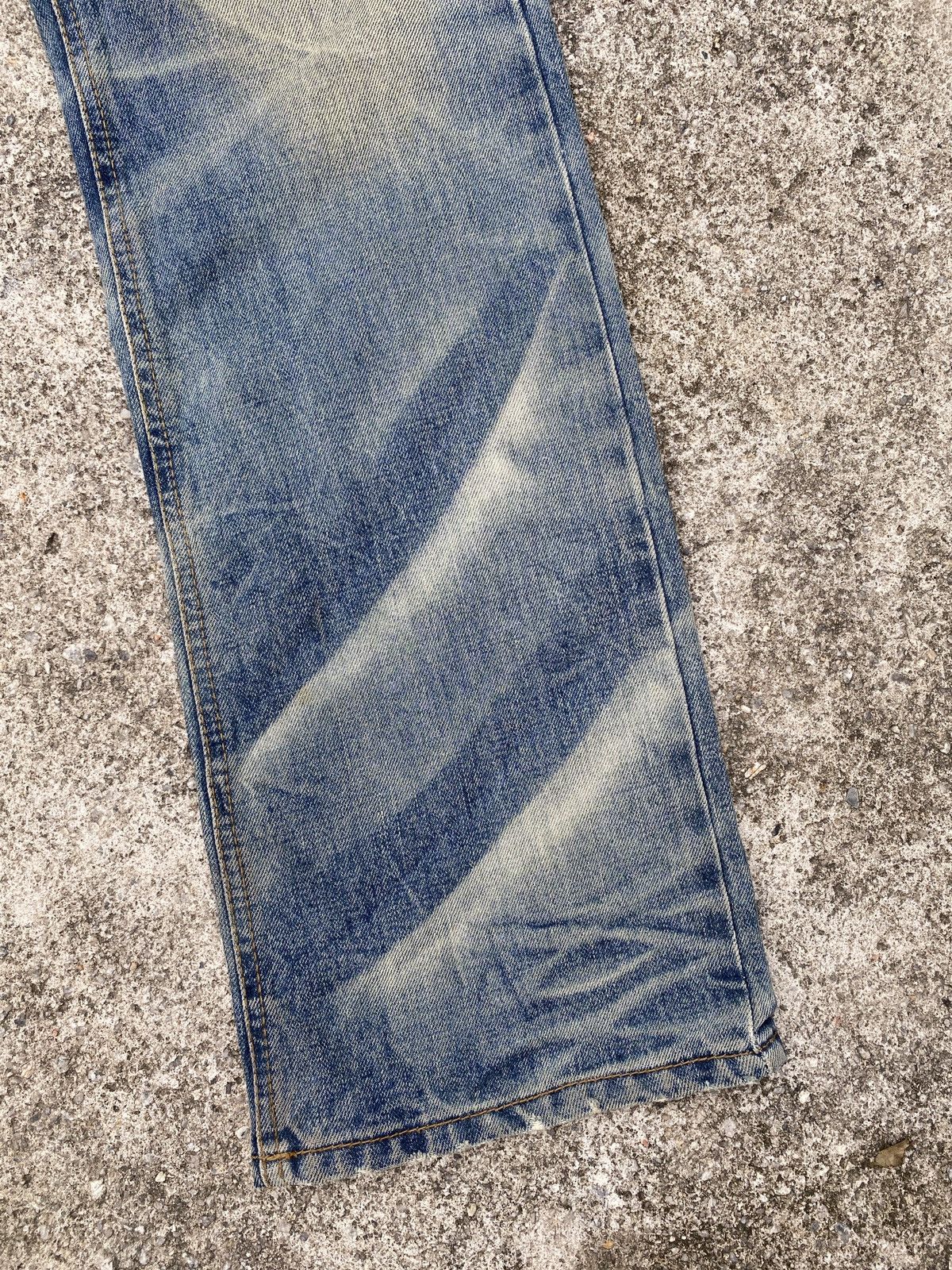 Japanese Brand 2000s - Wash & Wash Rusty Distressed Claws Mark Jeans Size US 32 / EU 48 - 7 Thumbnail