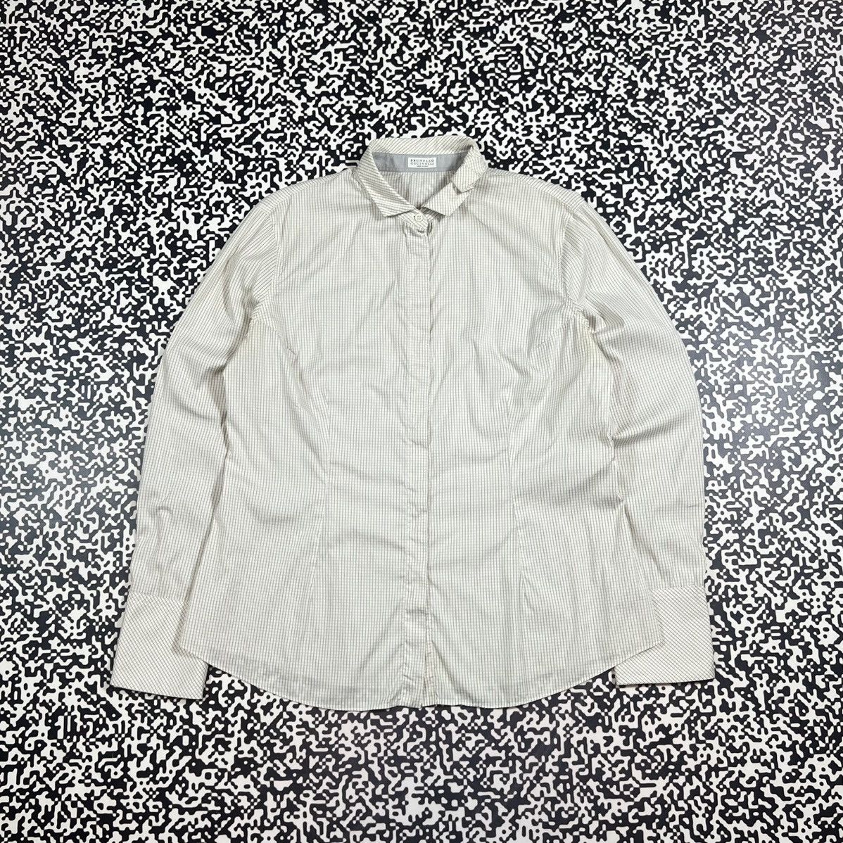 Brunello Cucinelli Vintage Y2K Brunello Cucinelli Luxury Retro Checked Shirt Size XL / US 12-14 / IT 48-50 - 4 Thumbnail