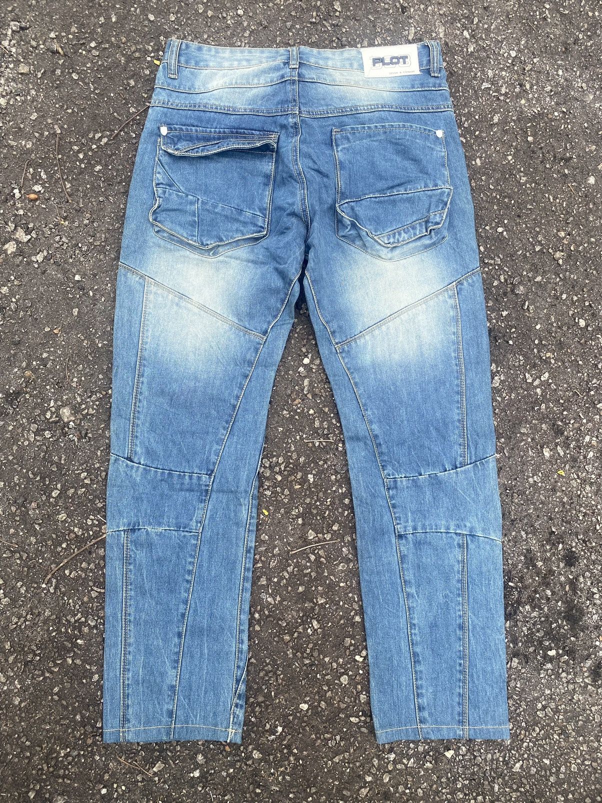 Other Multi Pocket Pants Biker Jeans Plot Denim Size US 32 / EU 48 - 2 Thumbnail
