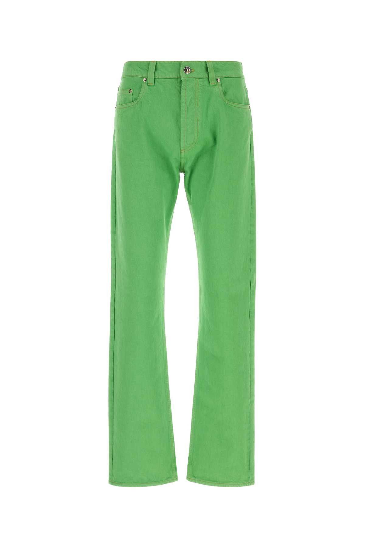 Versace Light Green Denim Jeans Size US 30 / EU 46 - 1 Thumbnail