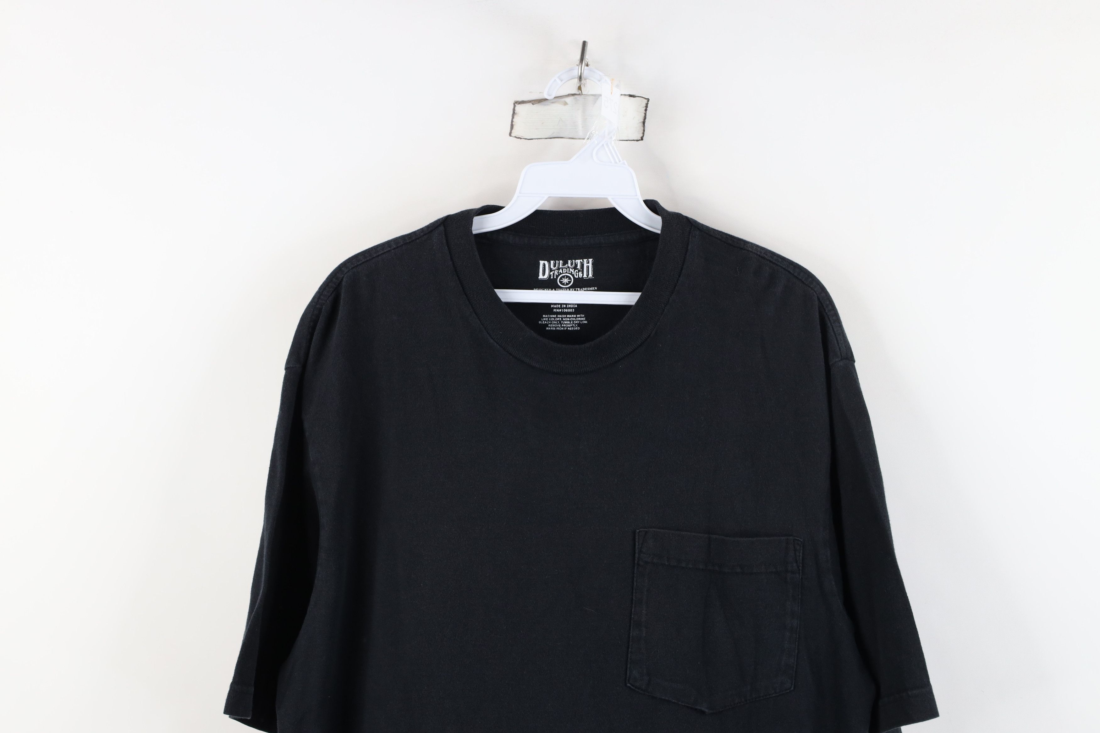 Duluth Trading Company Duluth Trading Co Blank Heavy Cotton Pocket T-Shirt Black Size US M / EU 48-50 / 2 - 2 Thumbnail