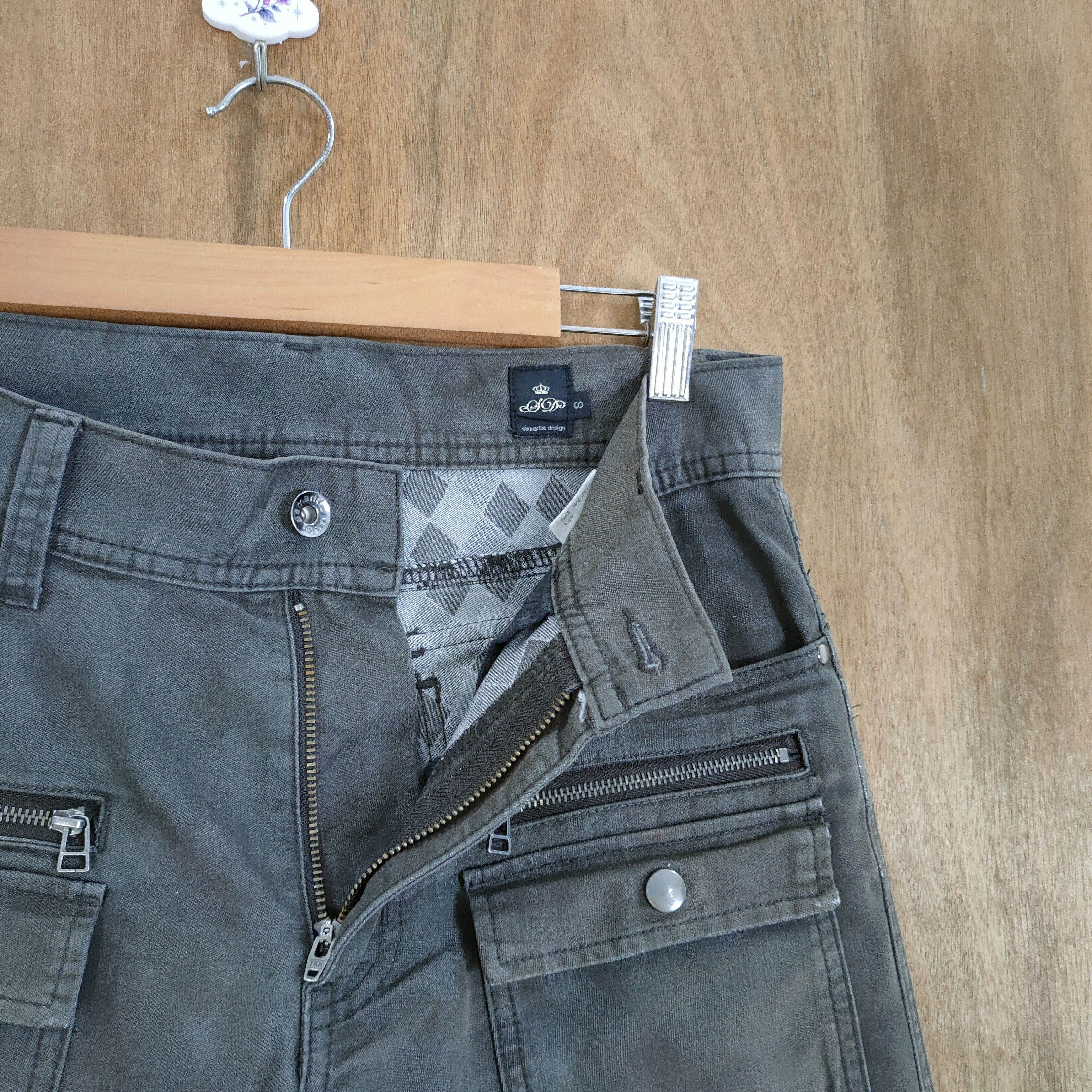 Japanese Brand SEMANTIC DESIGN MULTIPOCKET CARGO PANTS Size US 30 / EU 46 - 10 Thumbnail