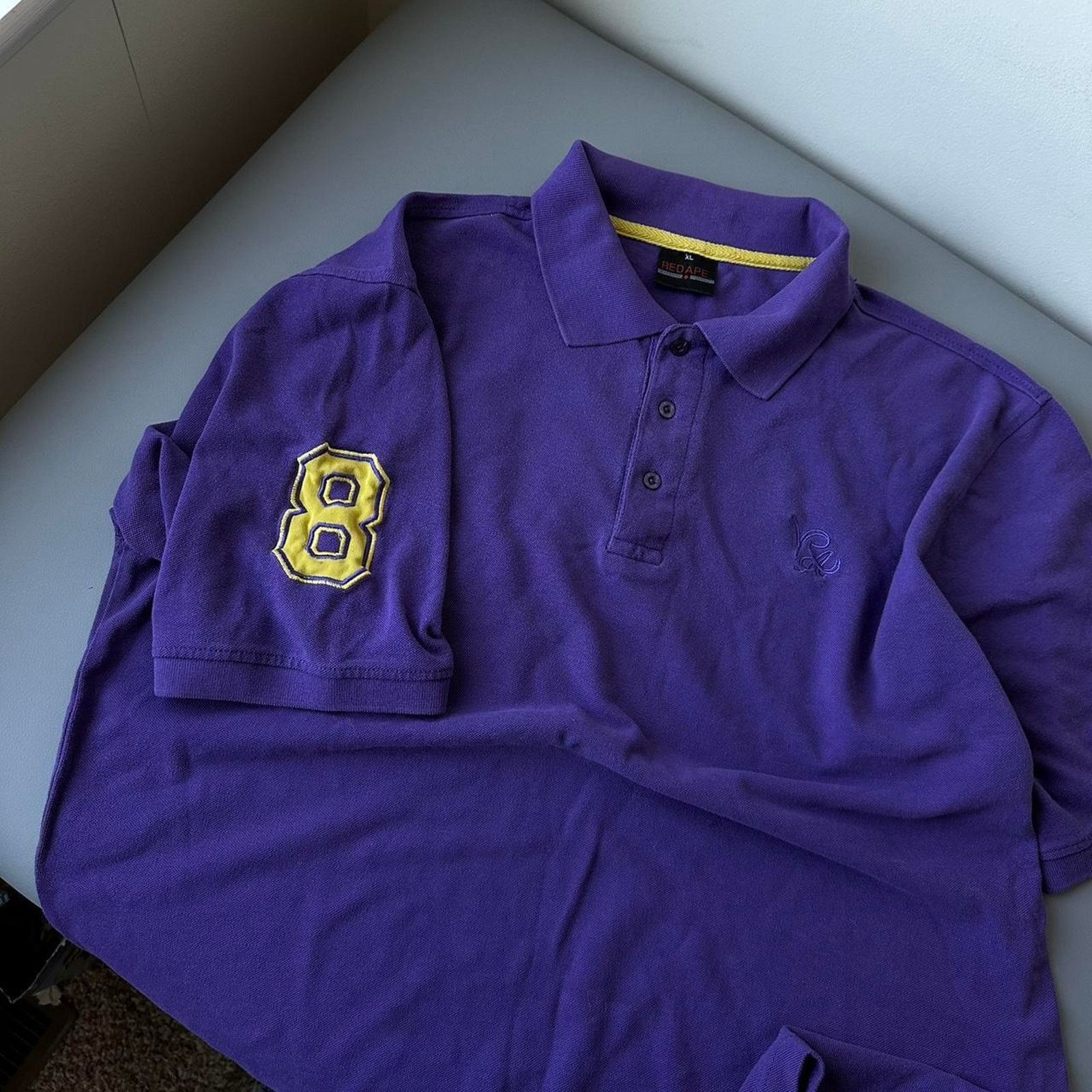 Vintage Vintage Los Angeles Lakers Kobe Bryant LA Polo Shirt Size US XL / EU 56 / 4 - 3 Thumbnail