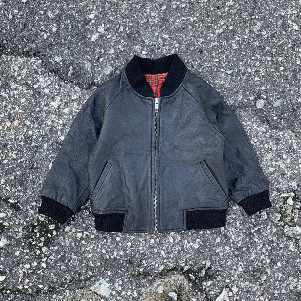 Japanese Brand × Vintage THRIVE WEAR LEATHER JACKET KIDS 3-4 YEAR Size US XXS / EU 40 - 1 Thumbnail
