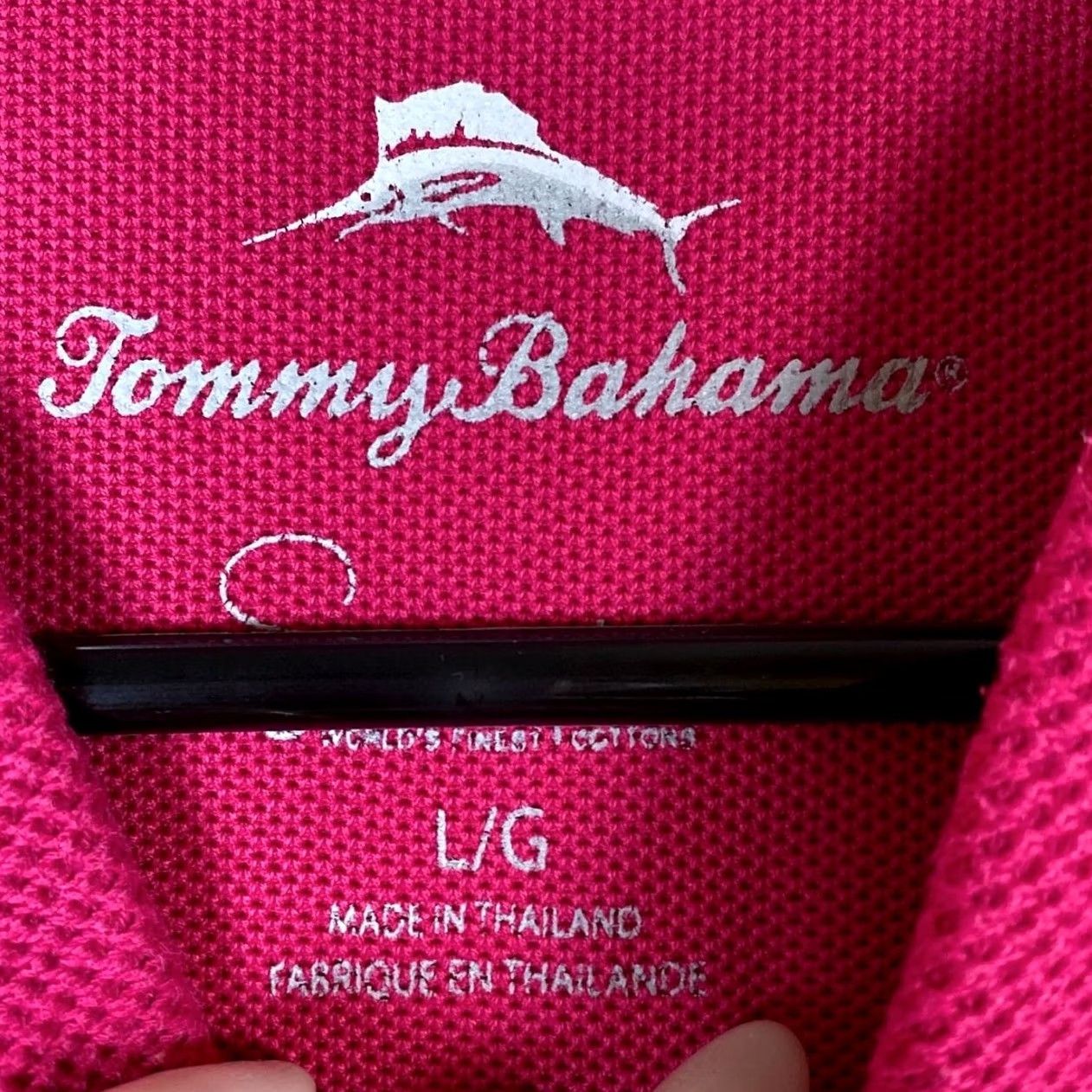 Tommy Bahama Tommy Bahama Mens Polo Shirt Berry Pink Short Sleeve Pima Cotton Large Size US L / EU 52-54 / 3 - 6 Thumbnail