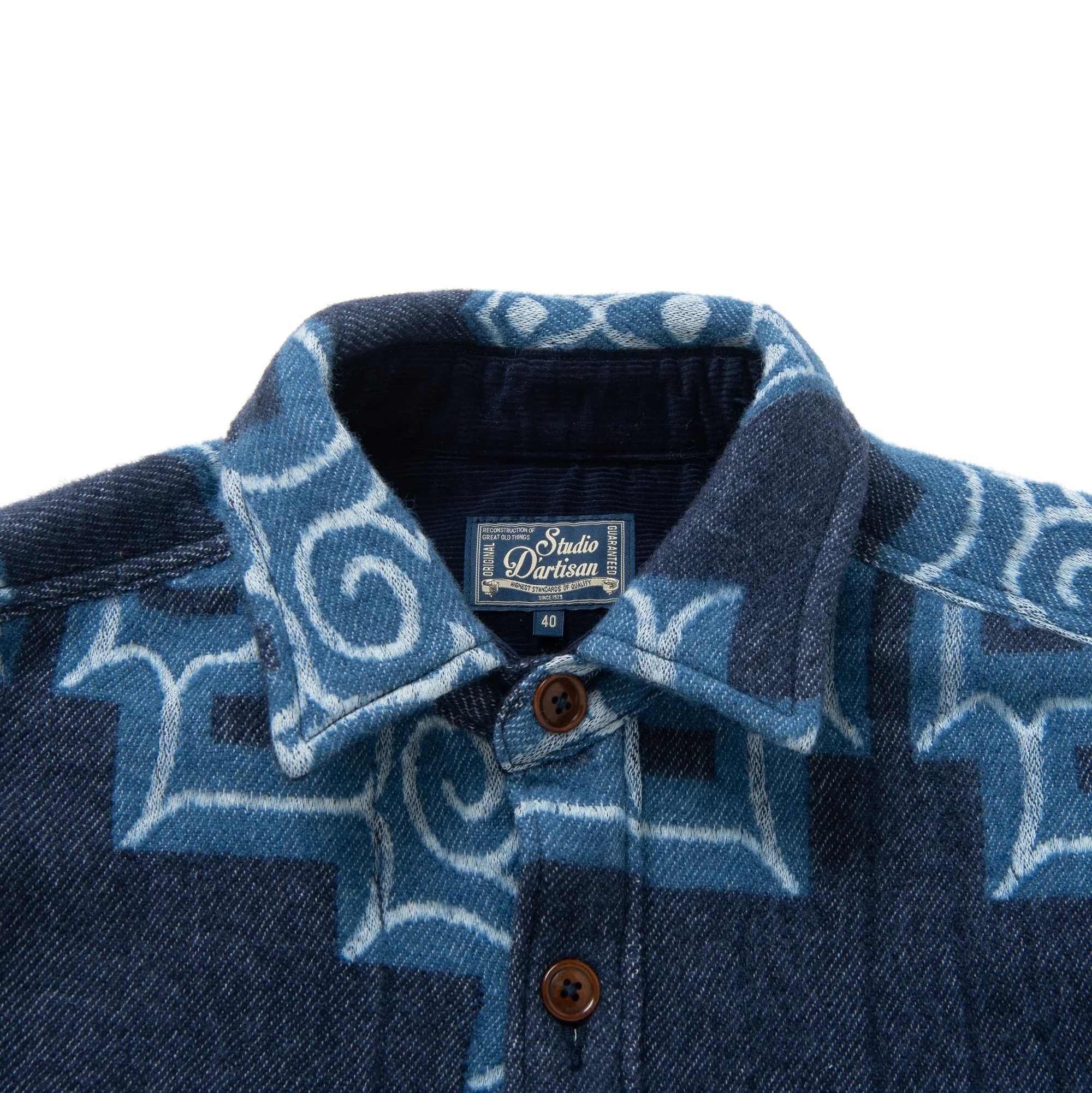 Designer × Studio D'Artisan Studio D'Artisan "Ainu" Blanket Shirt [SP-106] (size 38) Size US S / EU 44-46 / 1 - 3 Thumbnail