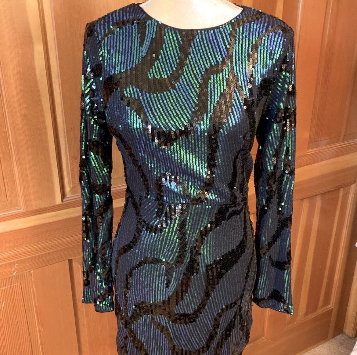 Designer × Other Nwt, Lavishly Paris Women’s Backless Sequin Dress Size M / US 6-8 / IT 42-44 - 3 Thumbnail