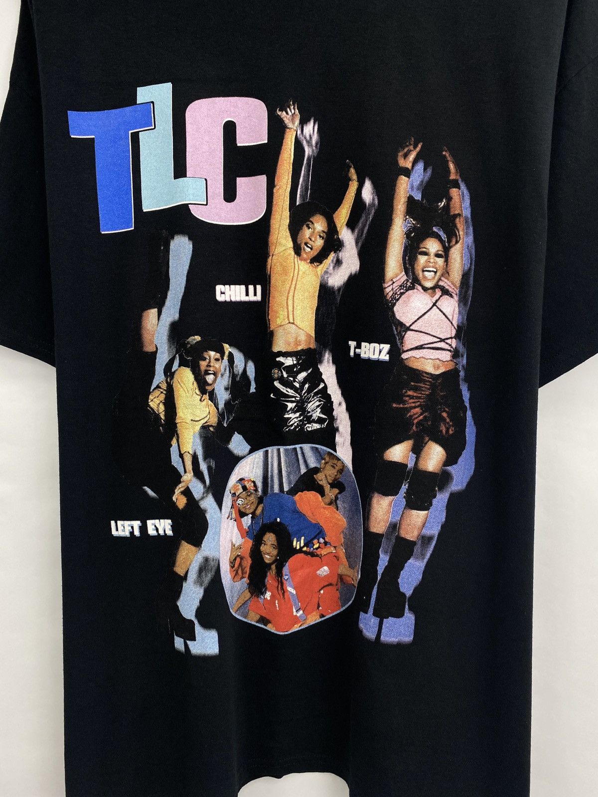Band Tees × Rap Tees × Vintage 🇺🇸 Vintage Y2K TLC Crazy Sexy Cool Black Rap T-Shirt Rare Size US L / EU 52-54 / 3 - 4 Thumbnail