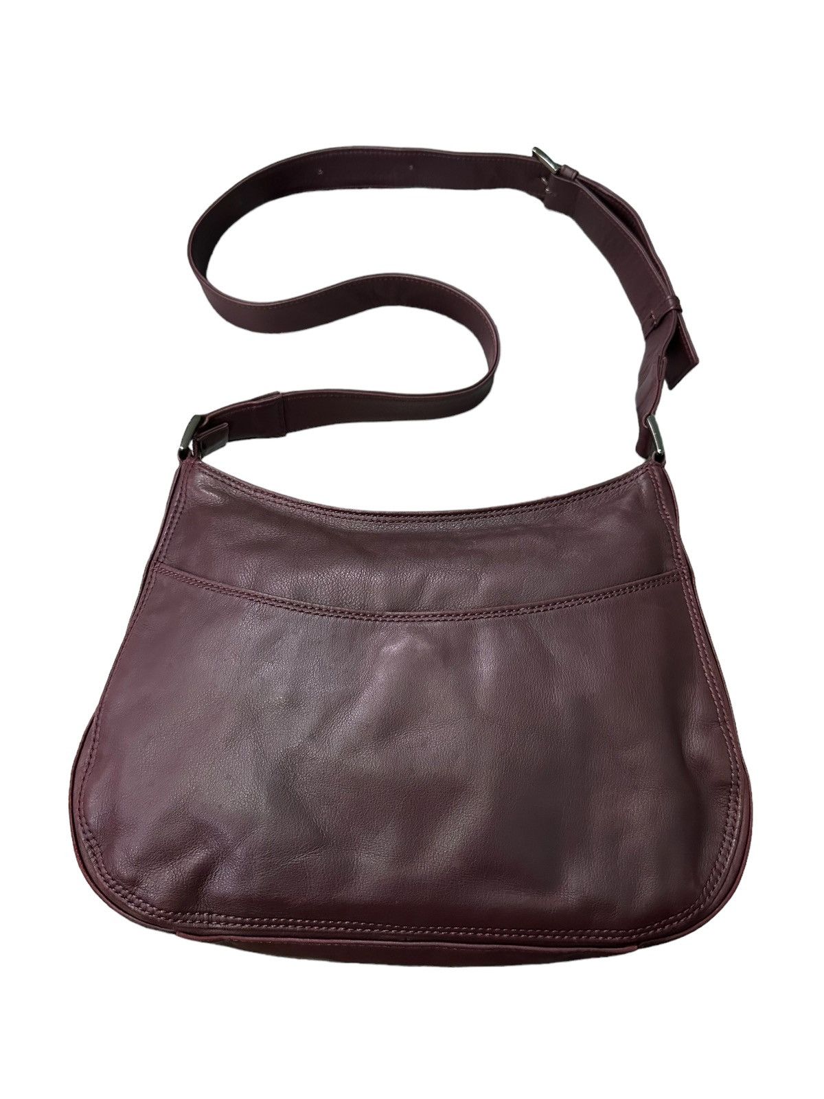 Vintage ISSEY MIYAKE SOFT LEATHER CROSSBODY BAG Size ONE SIZE - 4 Thumbnail