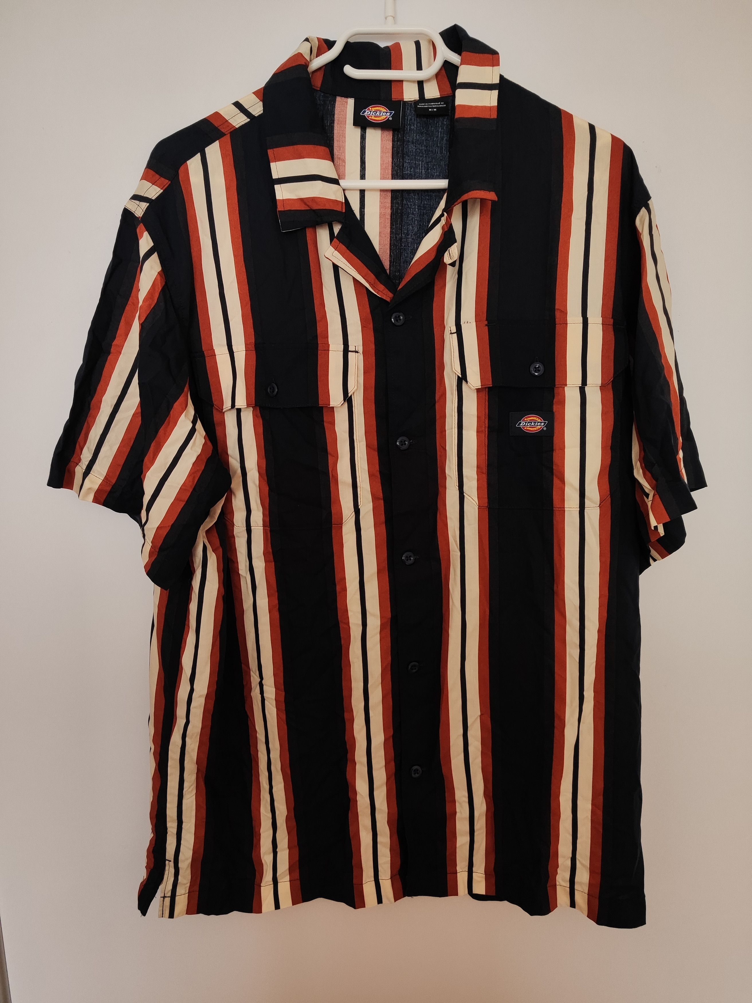 Dickies Dickies Short Sleeve Button-Up Shirt – Vertical Stripes Size US M / EU 48-50 / 2 - 1 Thumbnail