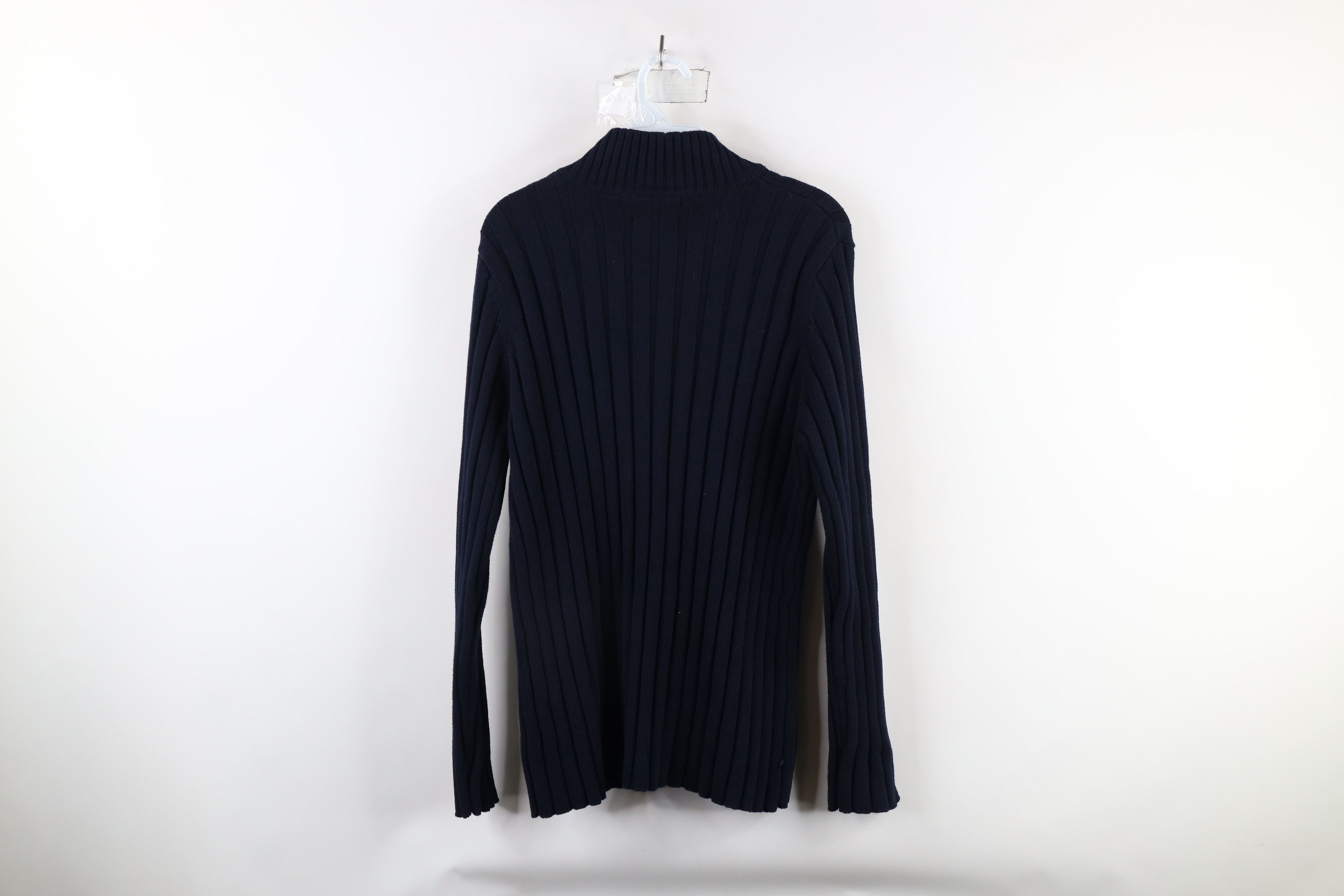 Ralph Lauren × Vintage Vintage 90s Ralph Lauren Chunky Ribbed Knit Half Zip Sweater Size S / US 4 / IT 40 - 7 Thumbnail