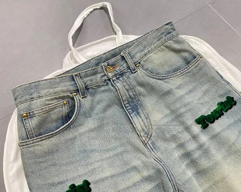 Louis Vuitton LV Classic Print Denim Jeans Size 30. Size US 30 / EU 46 - 3 Thumbnail