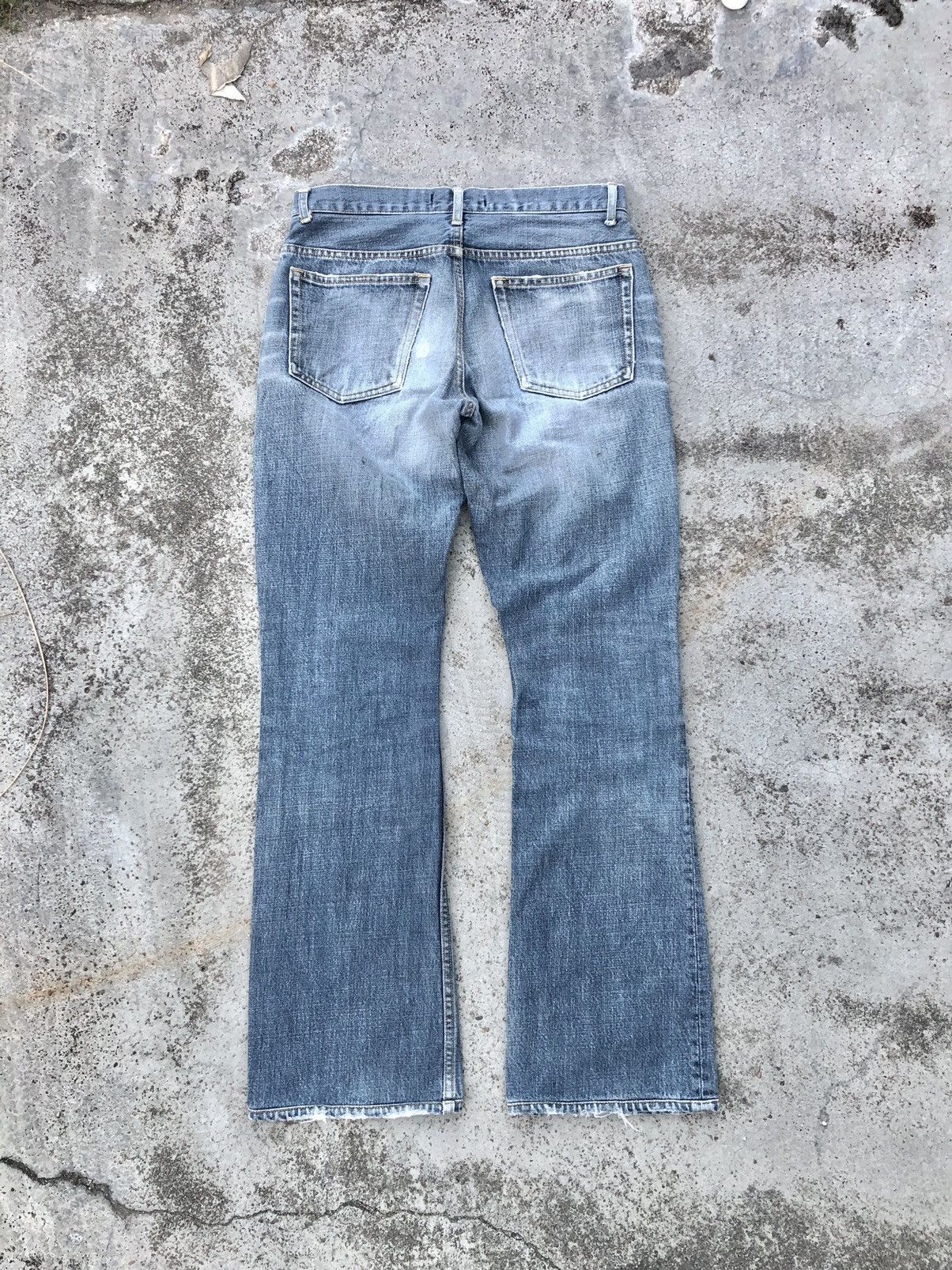 Japanese Brand FLARED⚡️⚡️INED HOMME WASHED BLUE DENIM Size US 30 / EU 46 - 6 Thumbnail