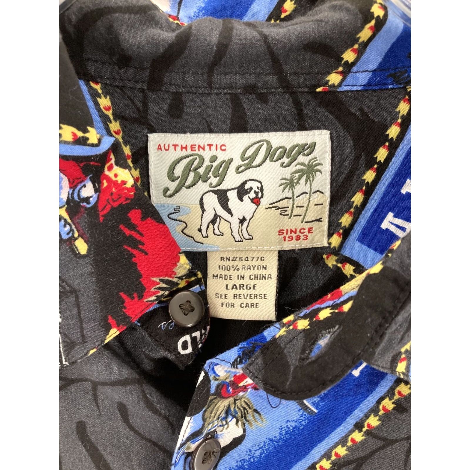Stampd Big Dogs Mens Hawaiian Shirt Large L Stamp Patterns Size US L / EU 52-54 / 3 - 5 Thumbnail