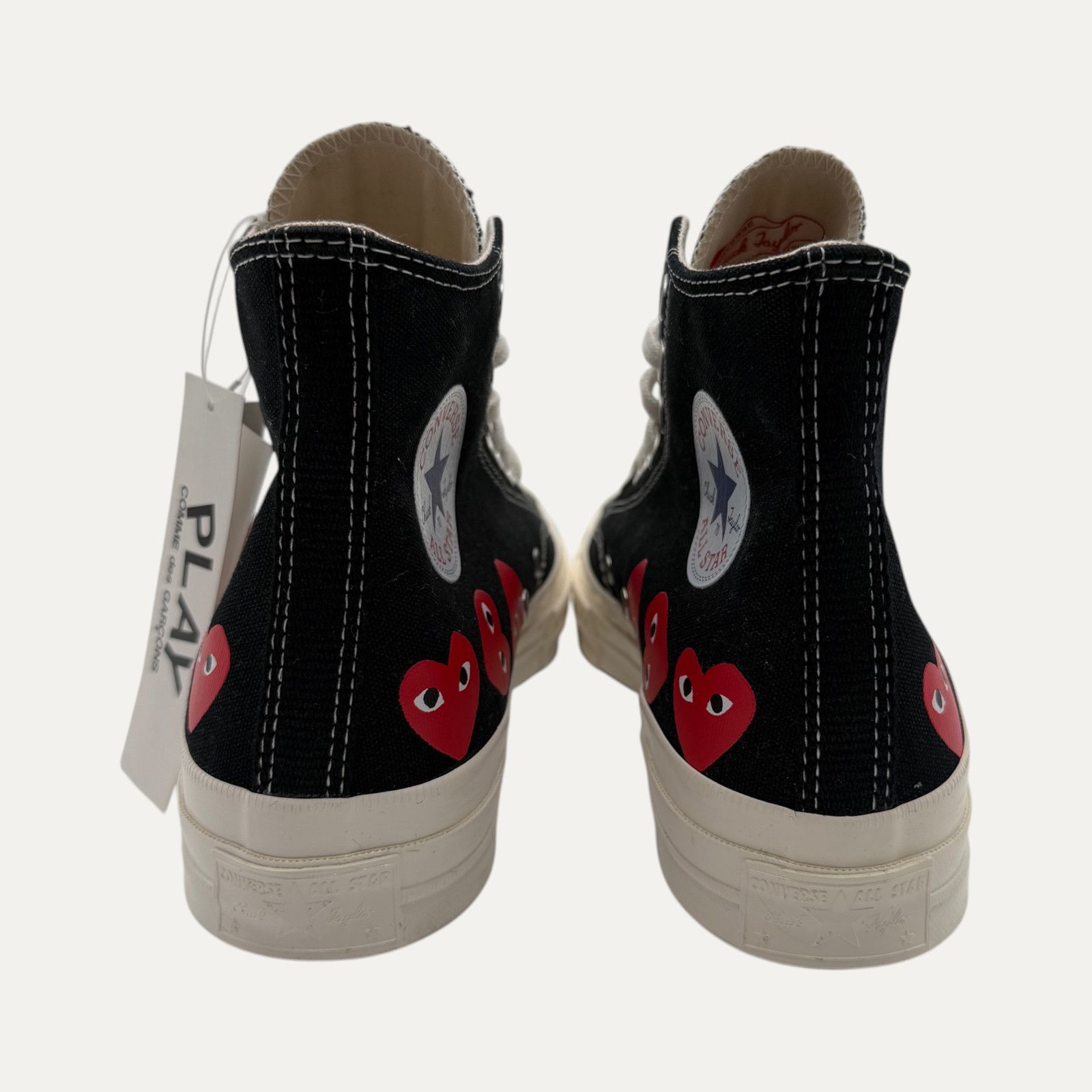 Comme des Garcons CDG High Top Chuck Multi-Heart Black Size US 8 / EU 41 - 4 Thumbnail