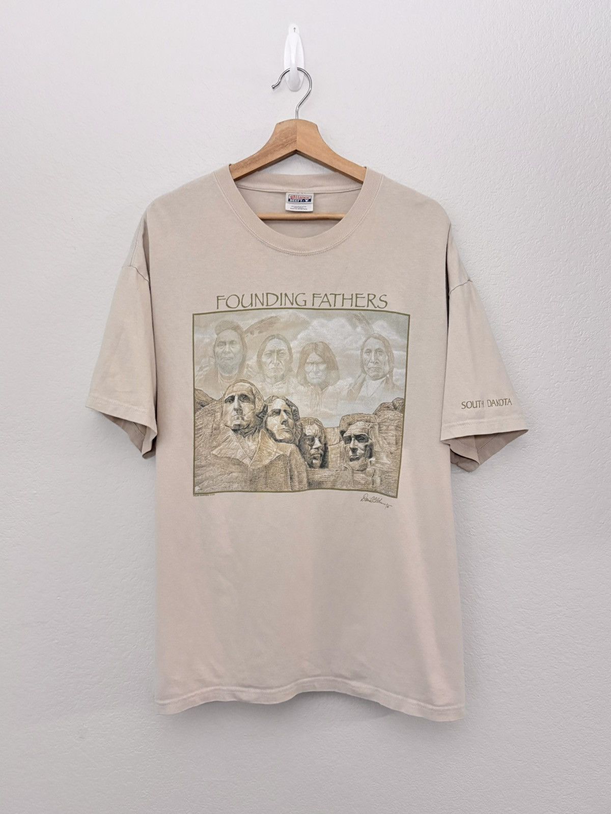 Vintage 00’s The Original Founding Fathers Vintage Native Tee Size US XL / EU 56 / 4 - 2 Thumbnail