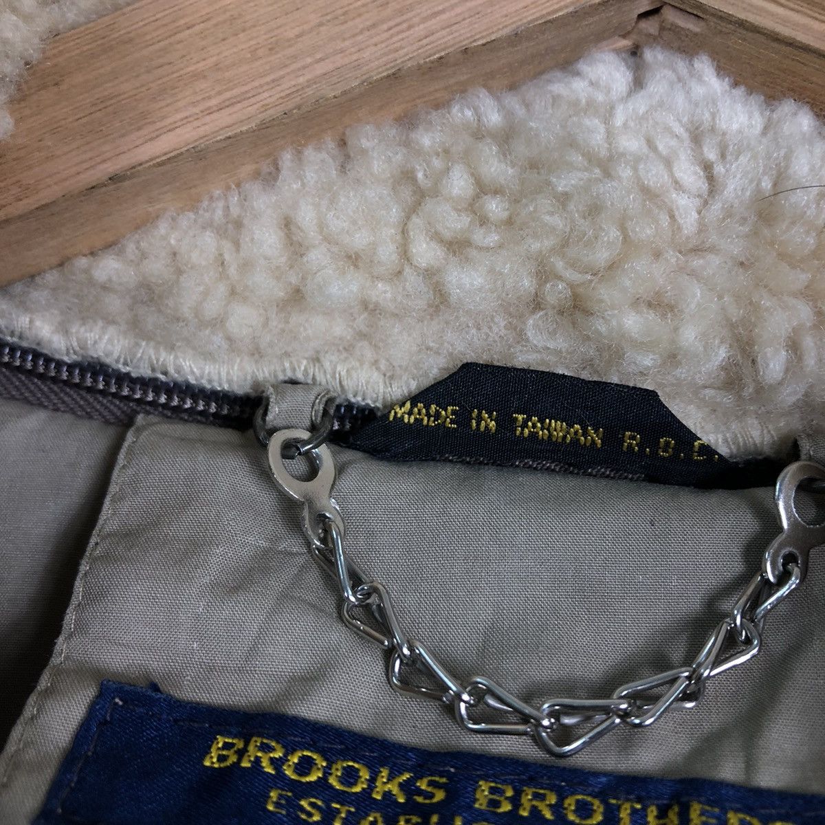 Brooks Brothers 🔥Rich Brown - Fly Coats Long Jacket Double Collar Mink Fur Size US M / EU 48-50 / 2 - 14 Thumbnail